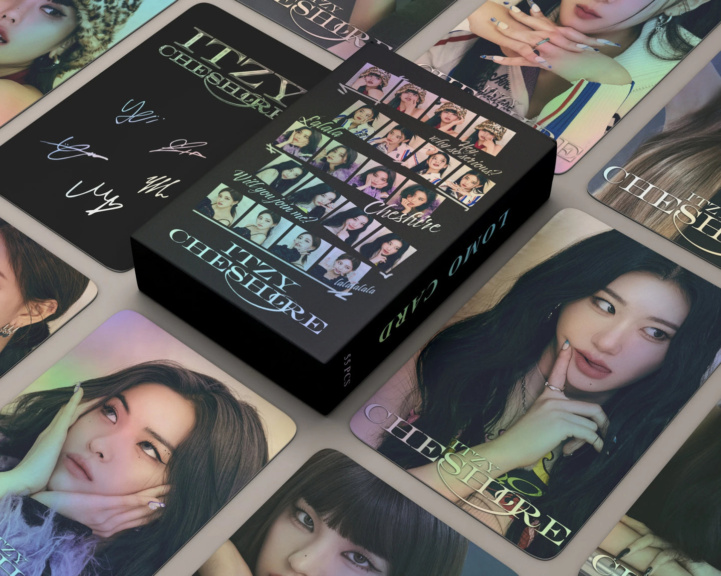 CARTES LOMO holographiques ITZY 'Cheshire'
