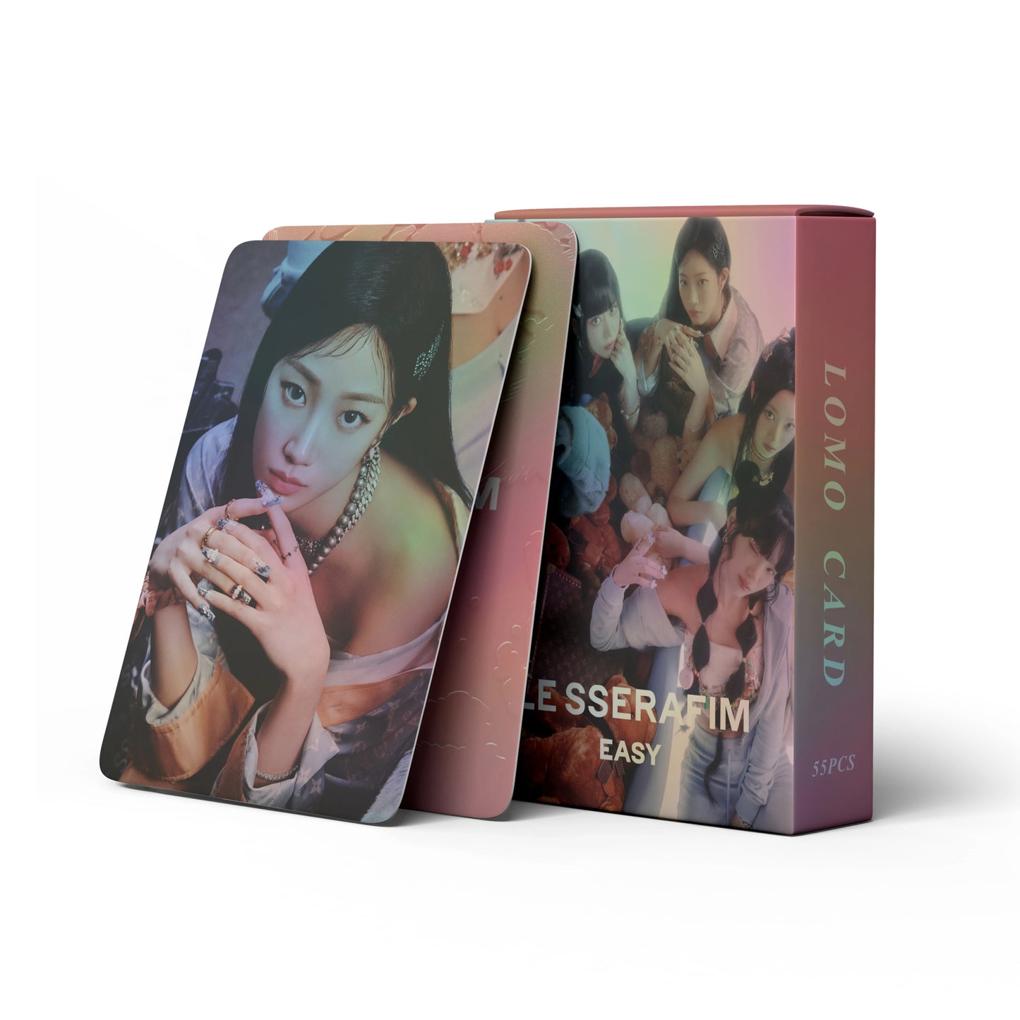 LE SSERAFIM 'Easy' Holographic LOMO CARDS