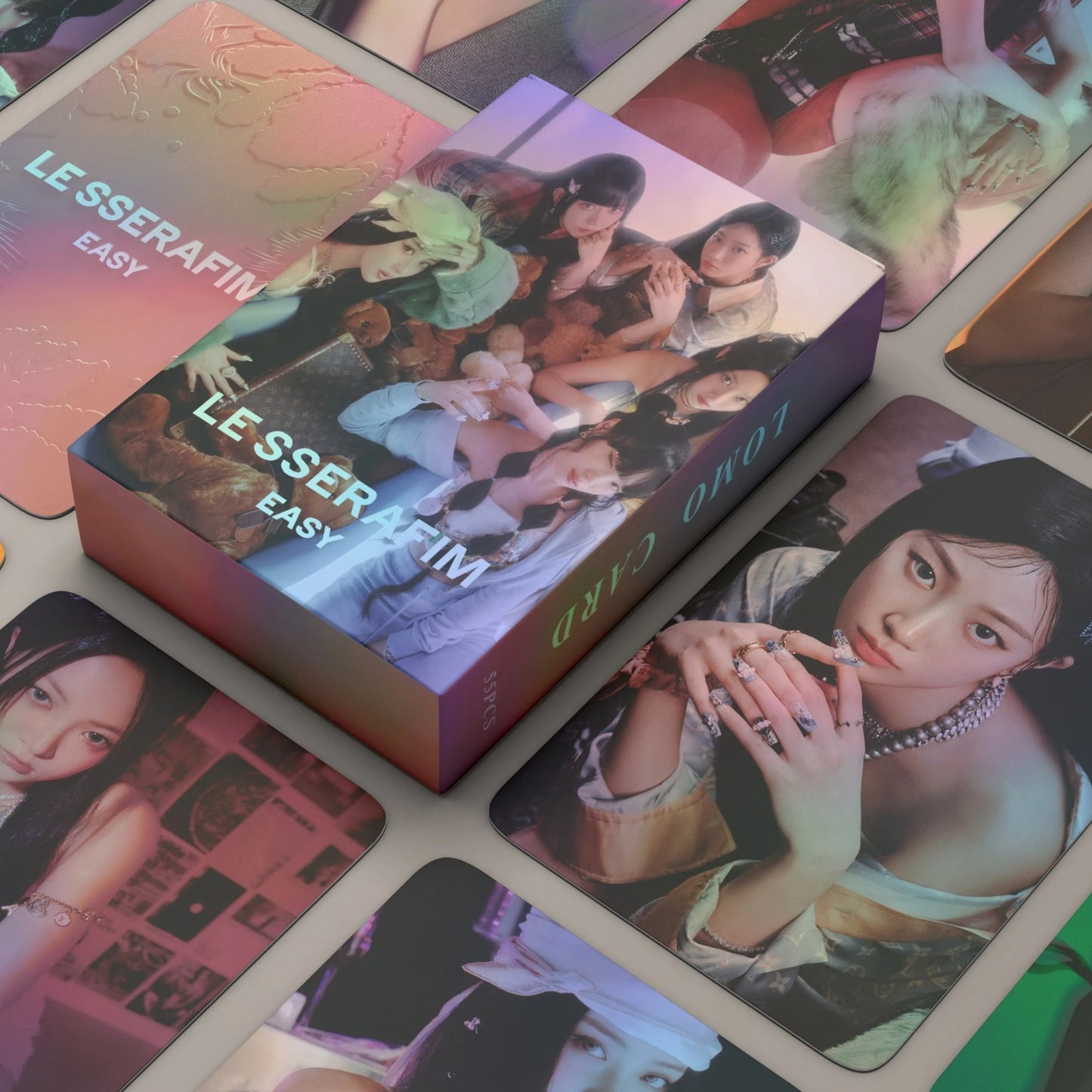 LE SSERAFIM 'Easy' Holographic LOMO CARDS