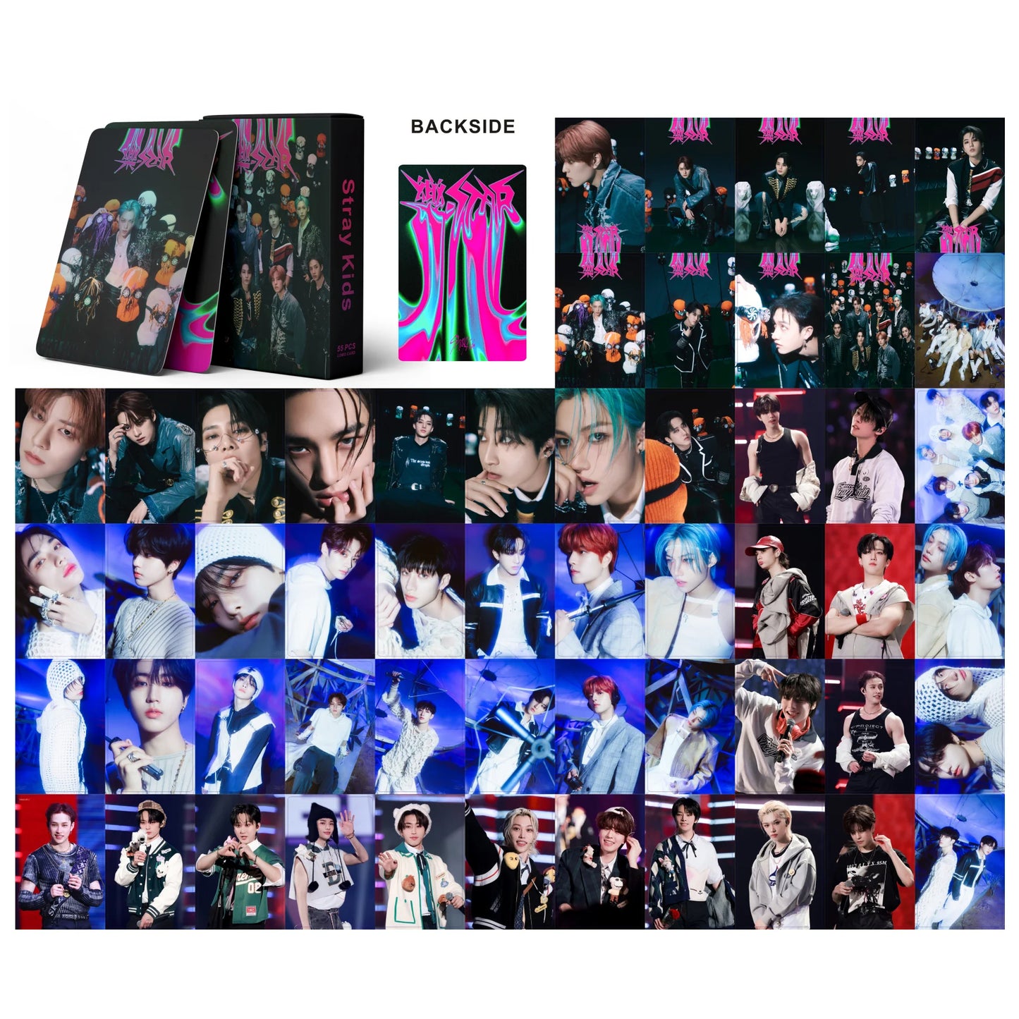 STRAY KIDS 'ROCK-STAR' Holographic LOMO CARDS