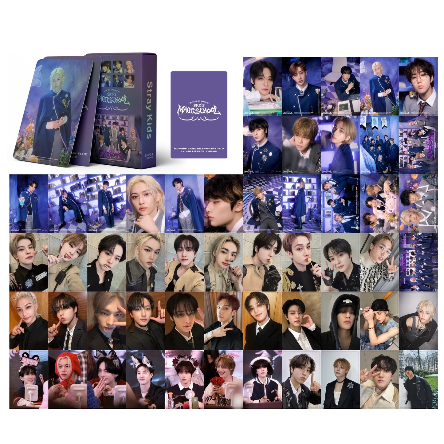 STRAY KIDS 'Magic School' Holographic LOMO CARDS