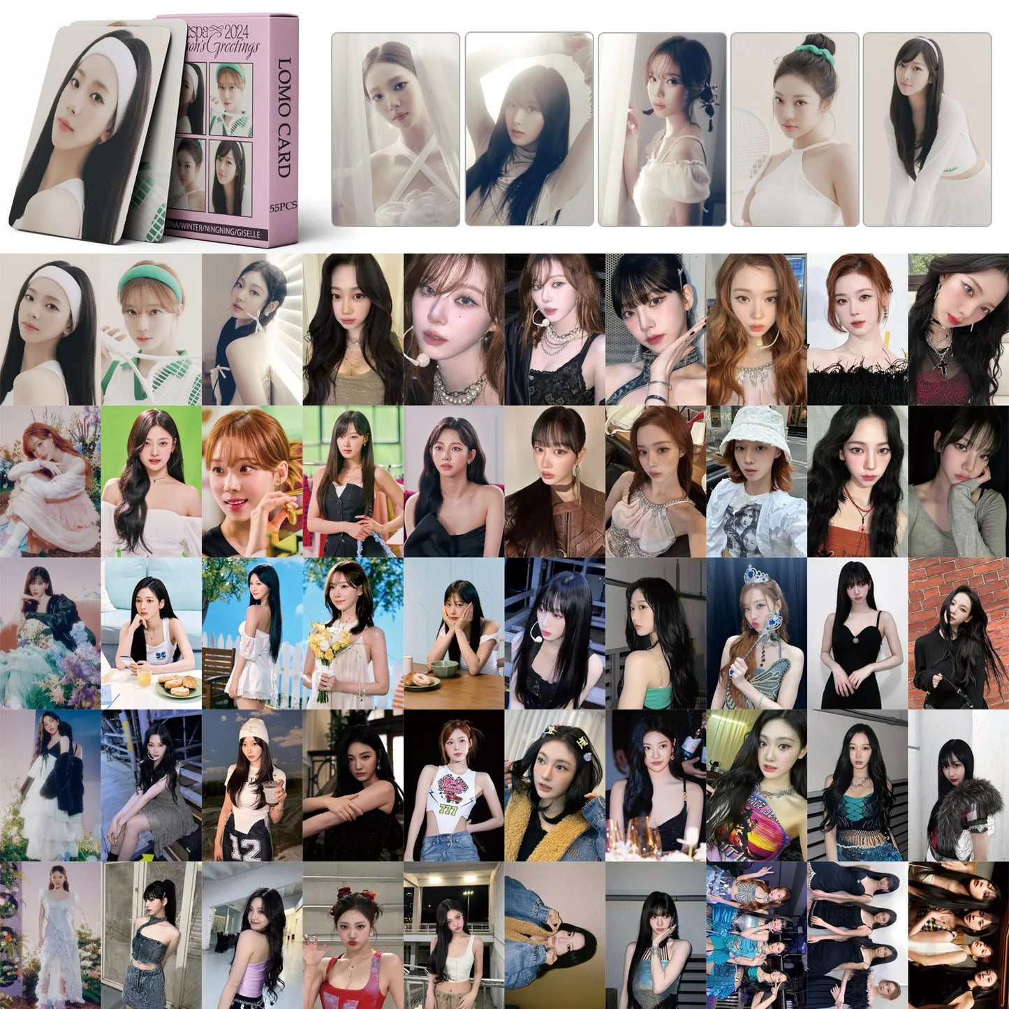 AESPA 'Season's Greetings 2024' LOMO CARDS