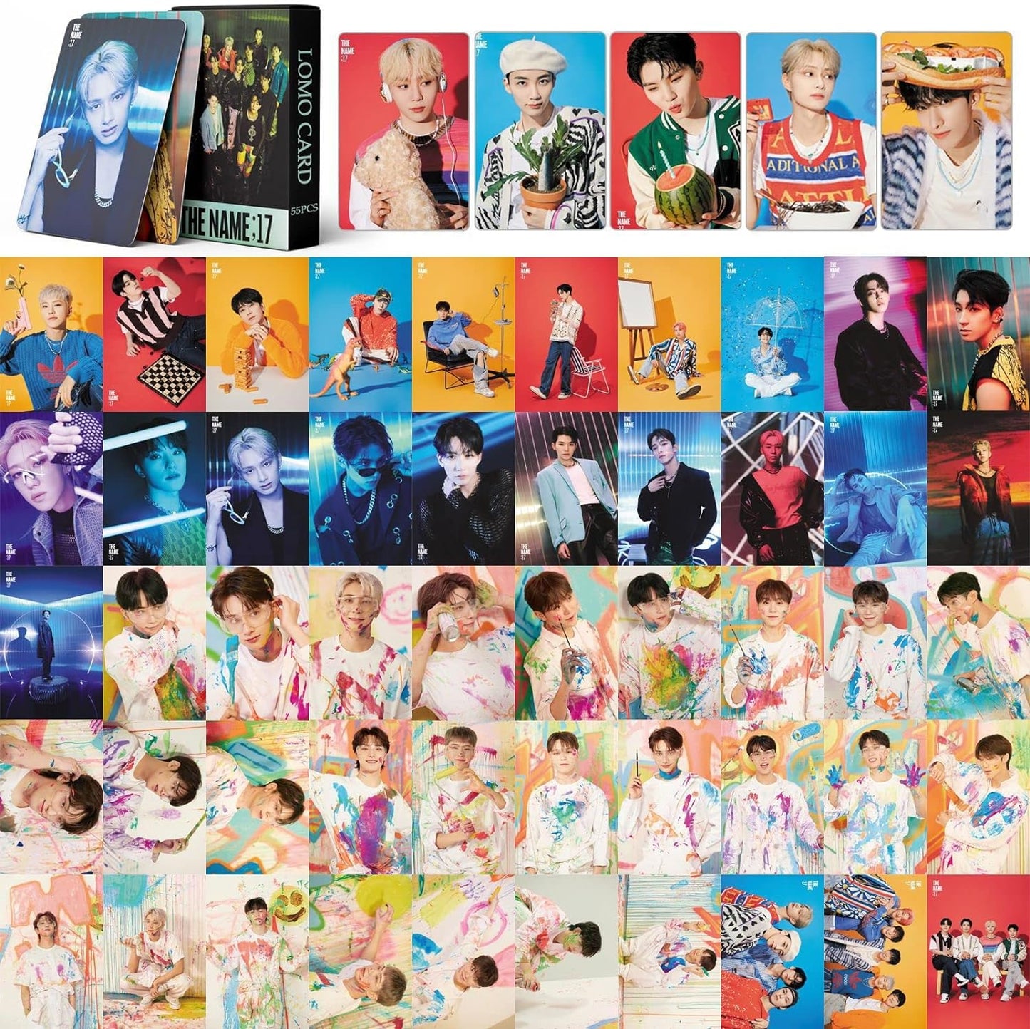 SEVENTEEN 'NAME; 17' LOMO CARDS