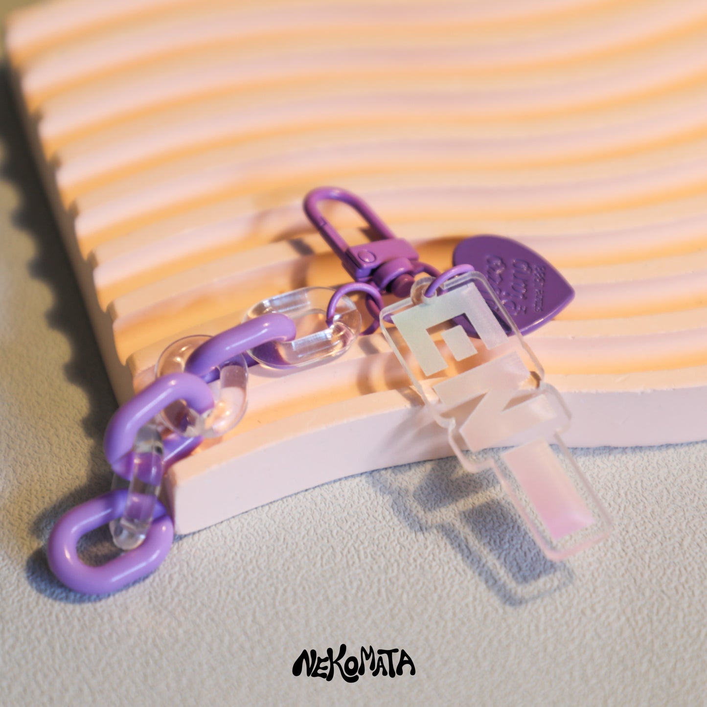 K-pop Lightstick Keychain with Cute Chain