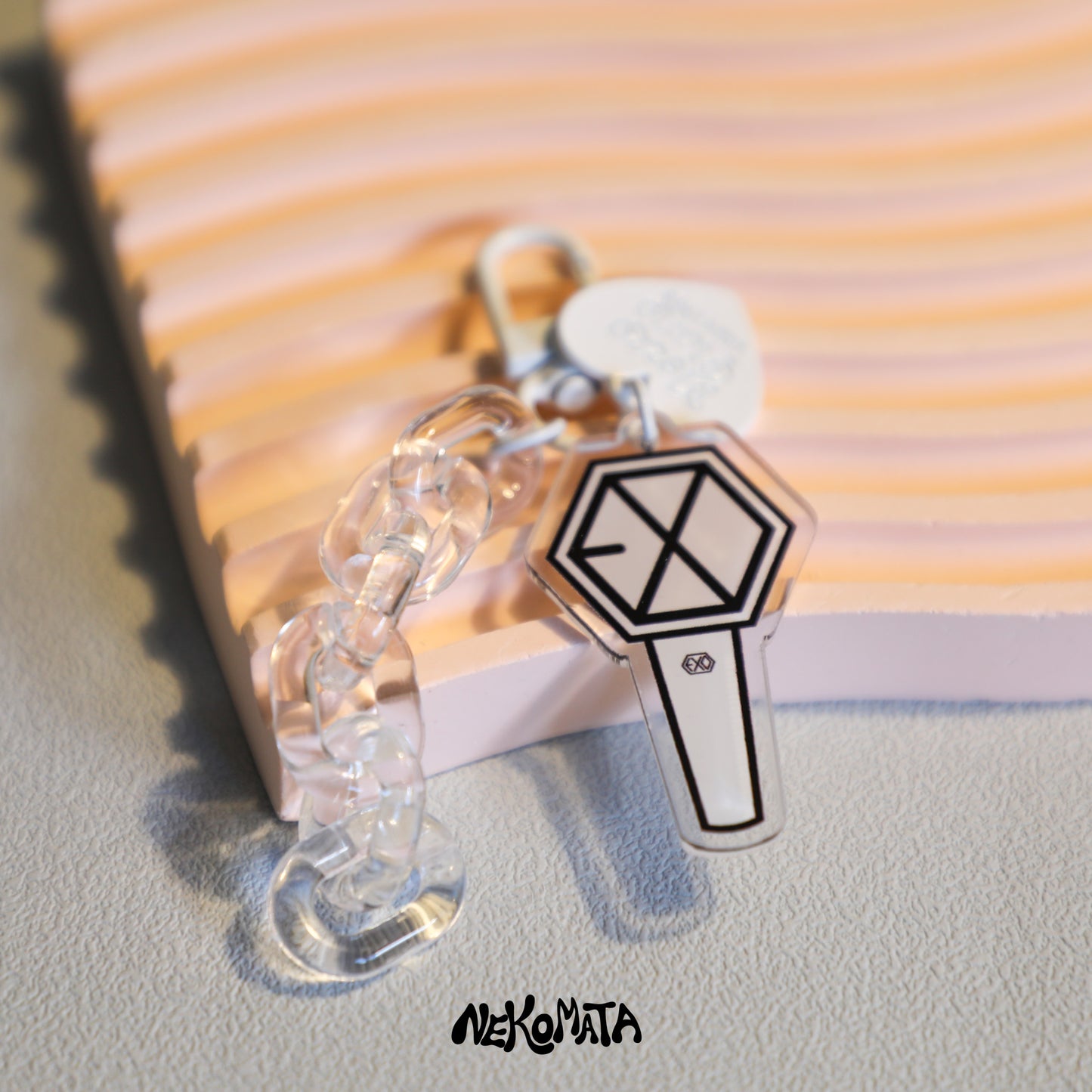 K-pop Lightstick Keychain with Cute Chain