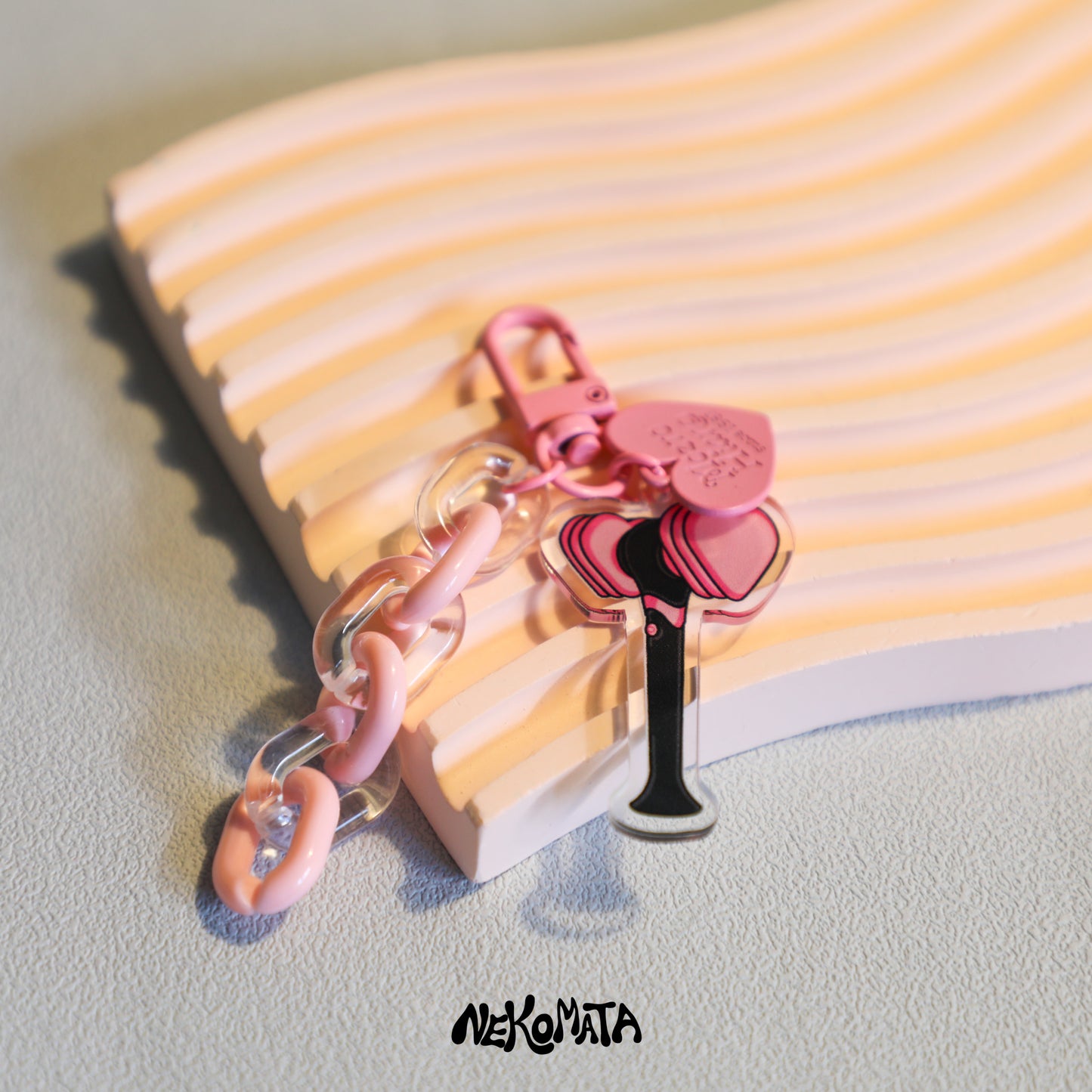 K-pop Lightstick Keychain with Cute Chain