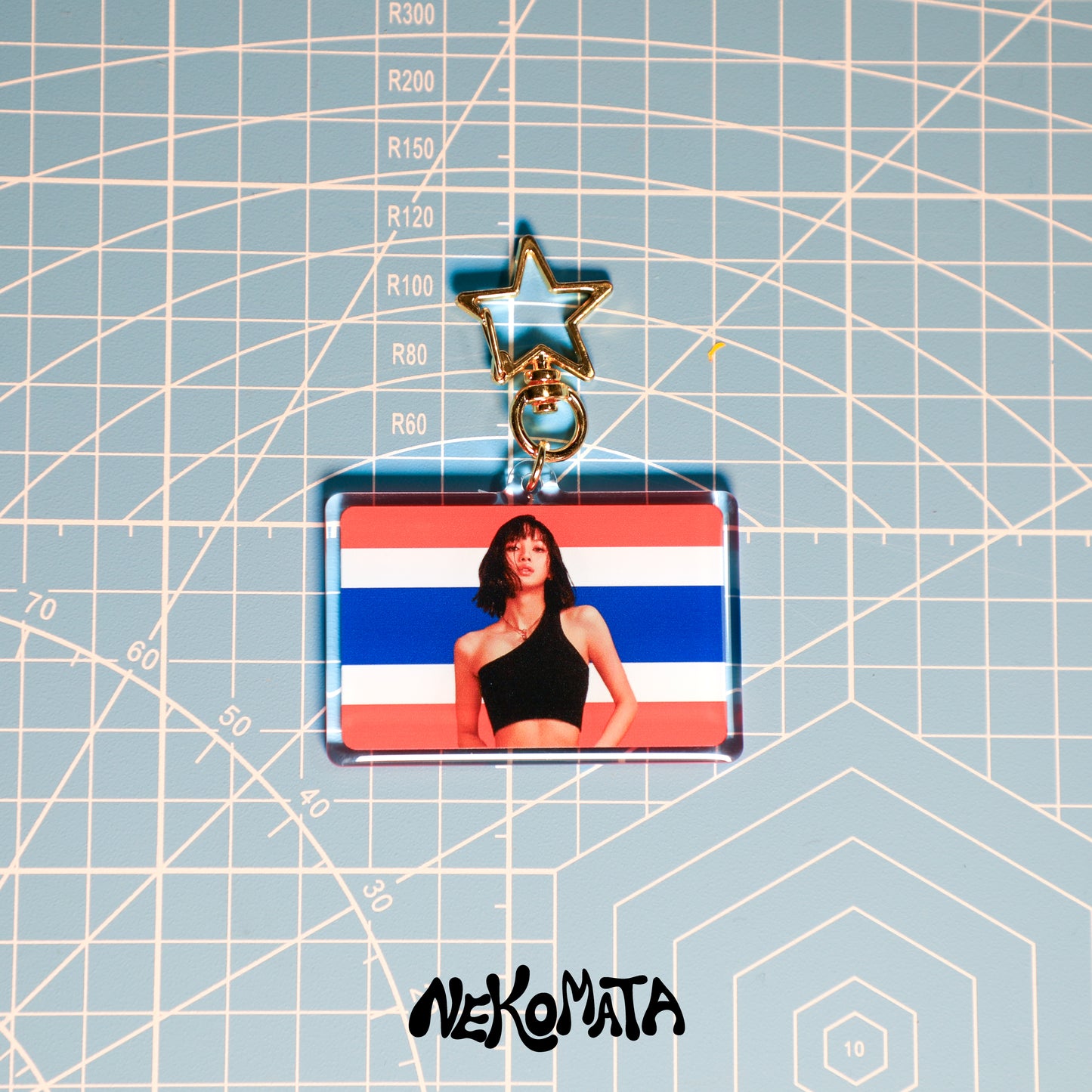 LISA THAILAND FLAG KEYCHAIN