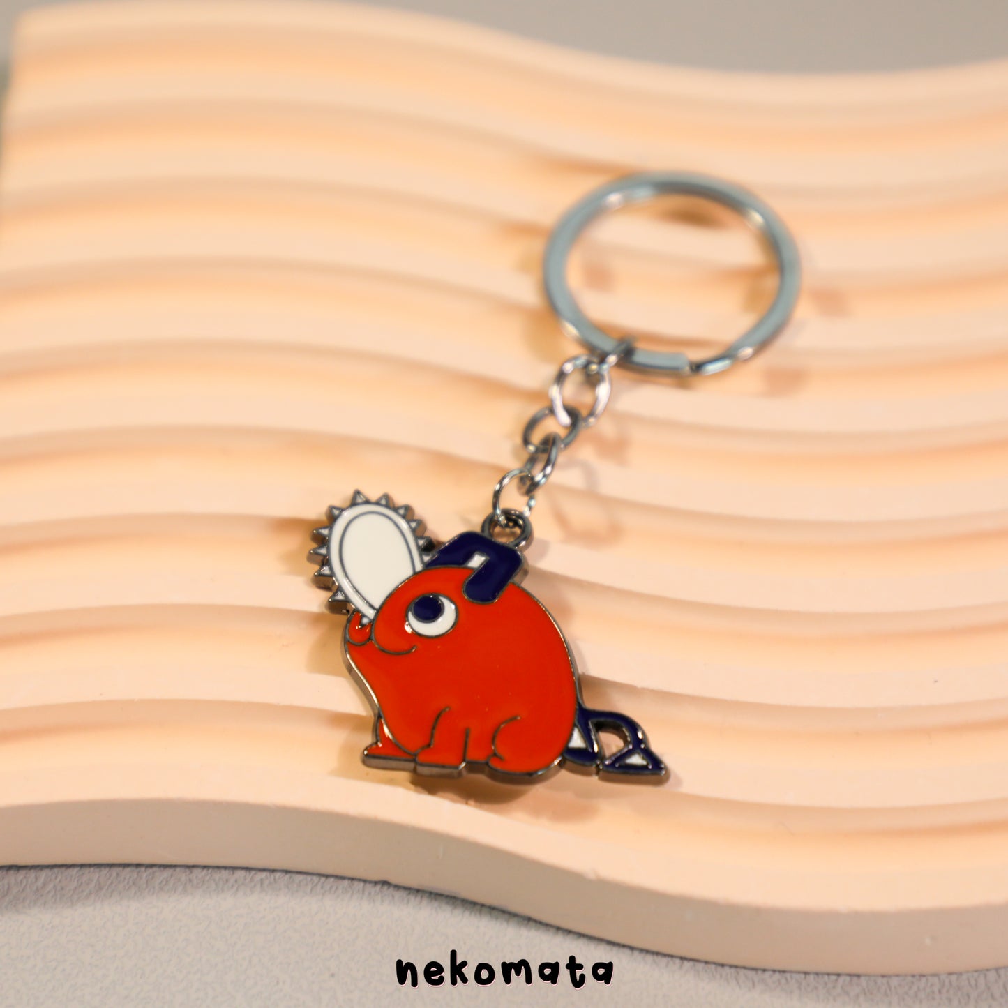 Pochita Metal Keyring