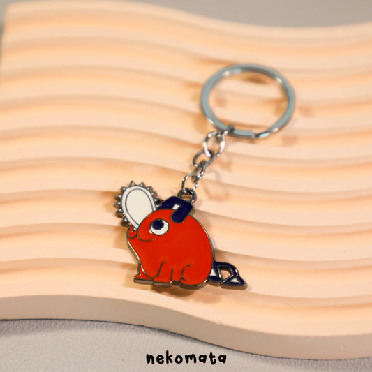 Pochita Metal Keyring
