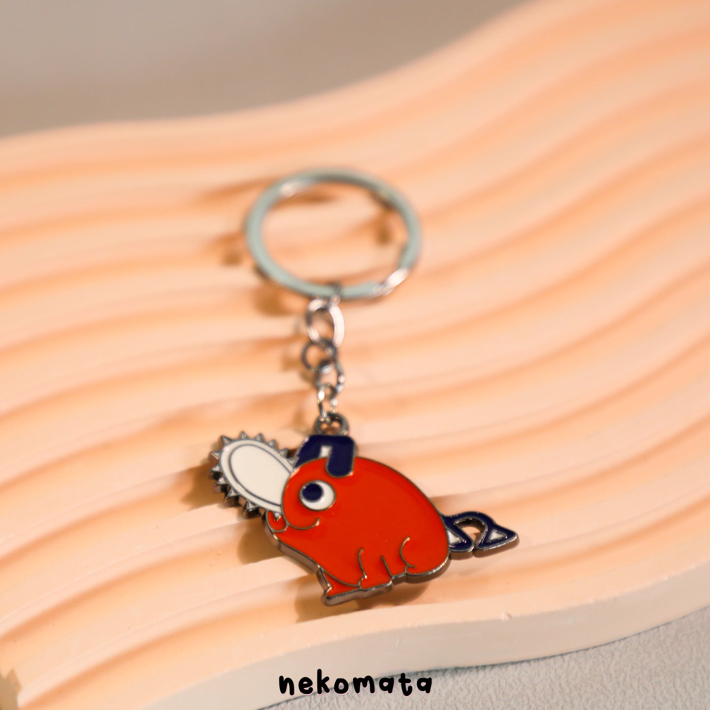 Pochita Metal Keyring