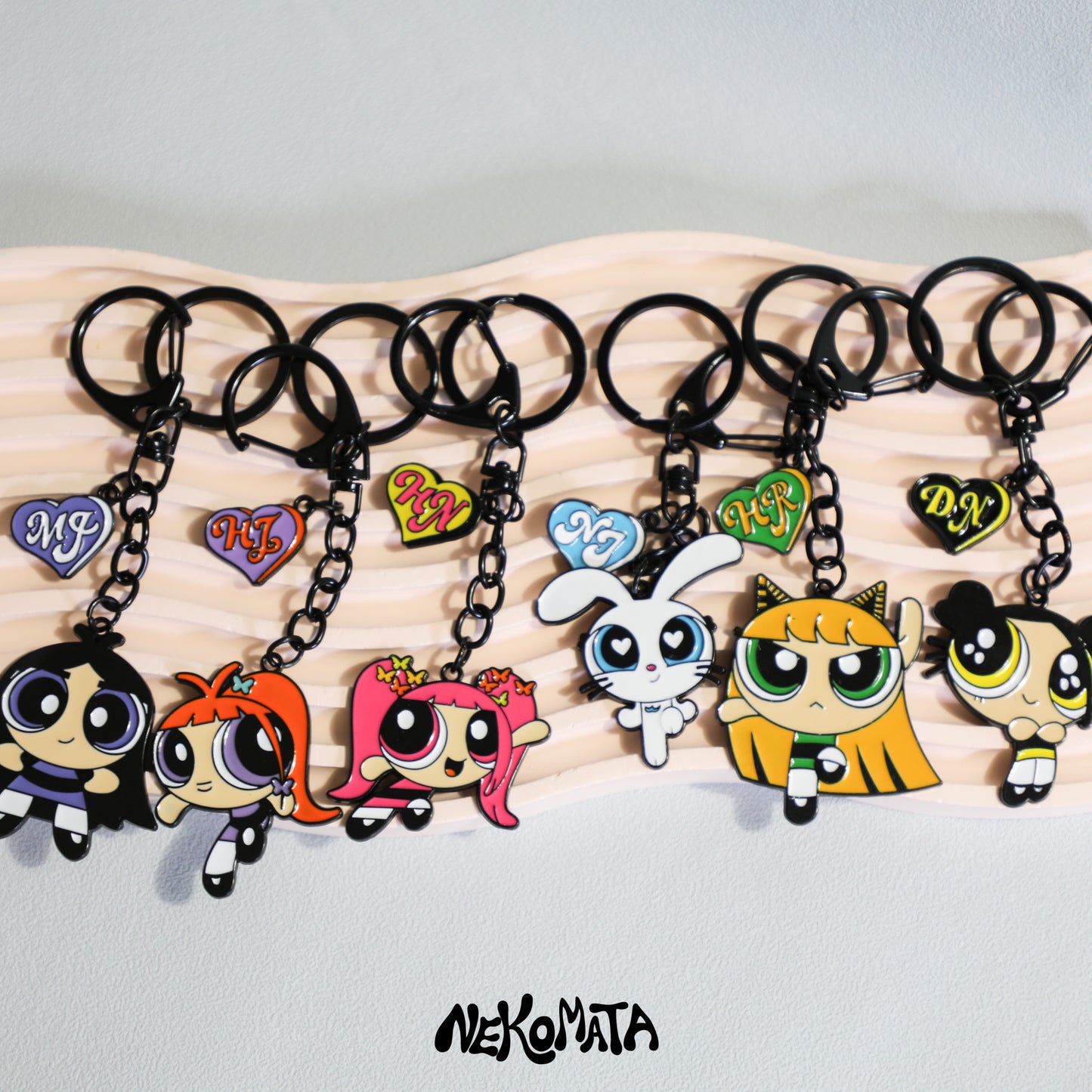 The Powerpuff Girls X NEW JEANS keyring