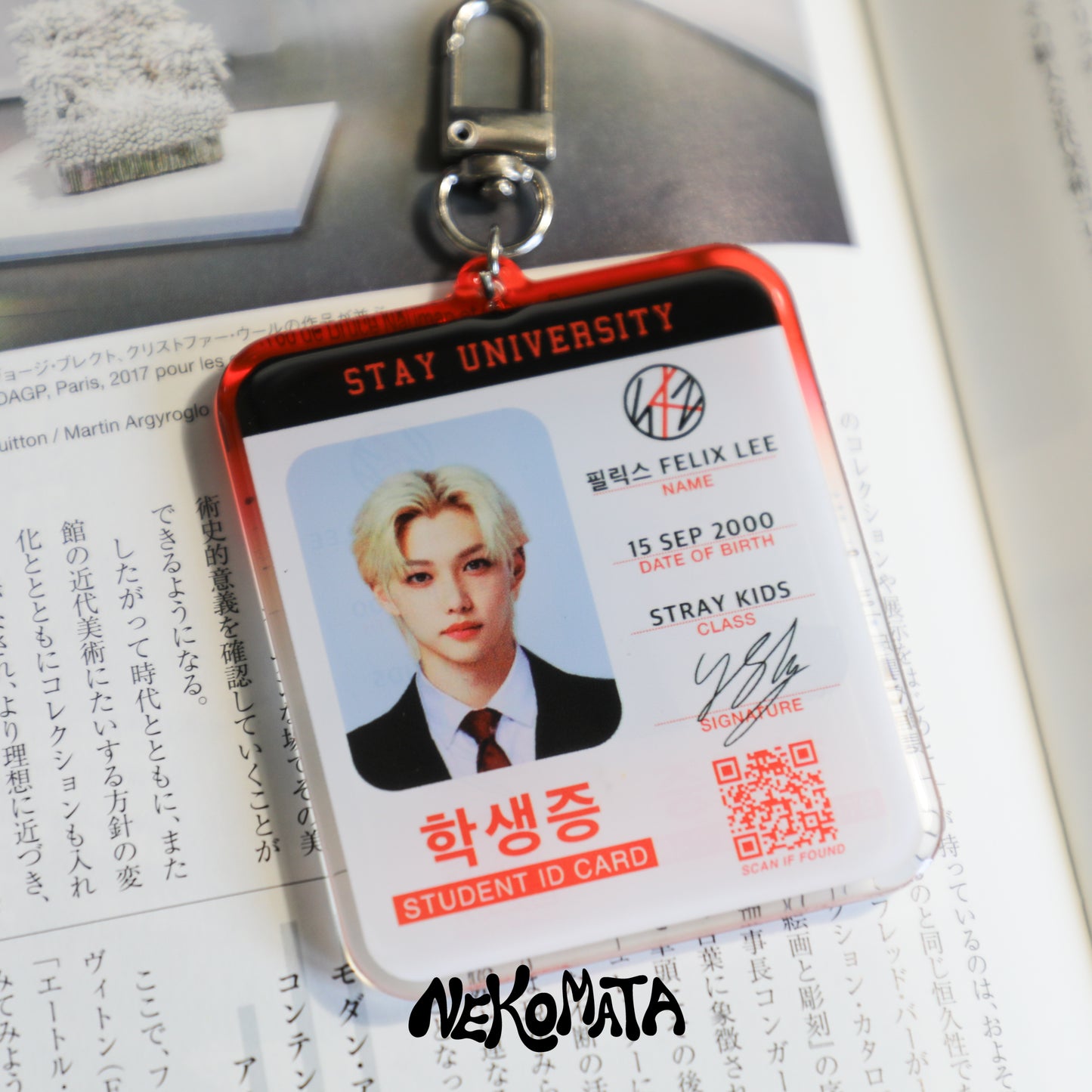 FELIX STUDENT ID KEYCHAIN