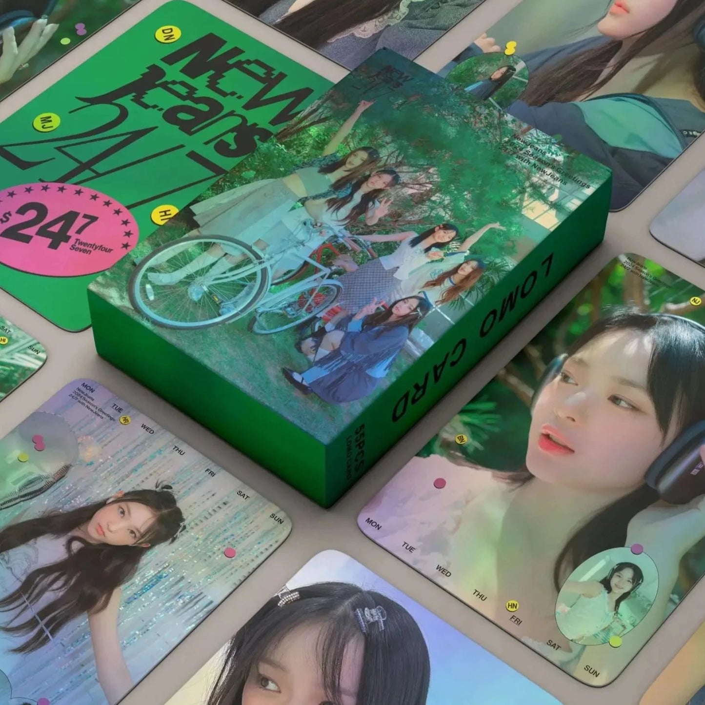 NEW JEANS 'Greetings 2024' Holographic LOMO CARDS