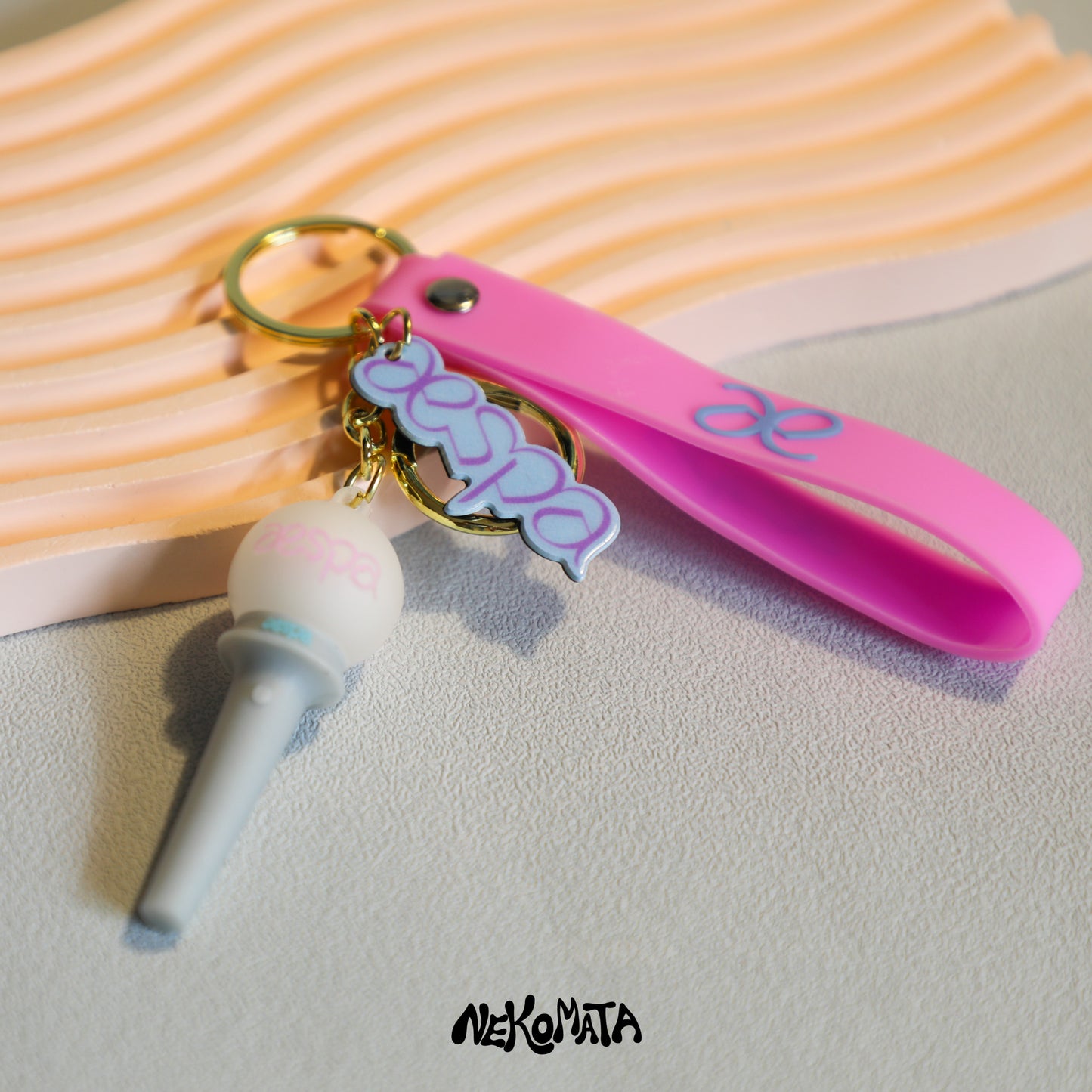 3D AESPA Lightstick Keyring