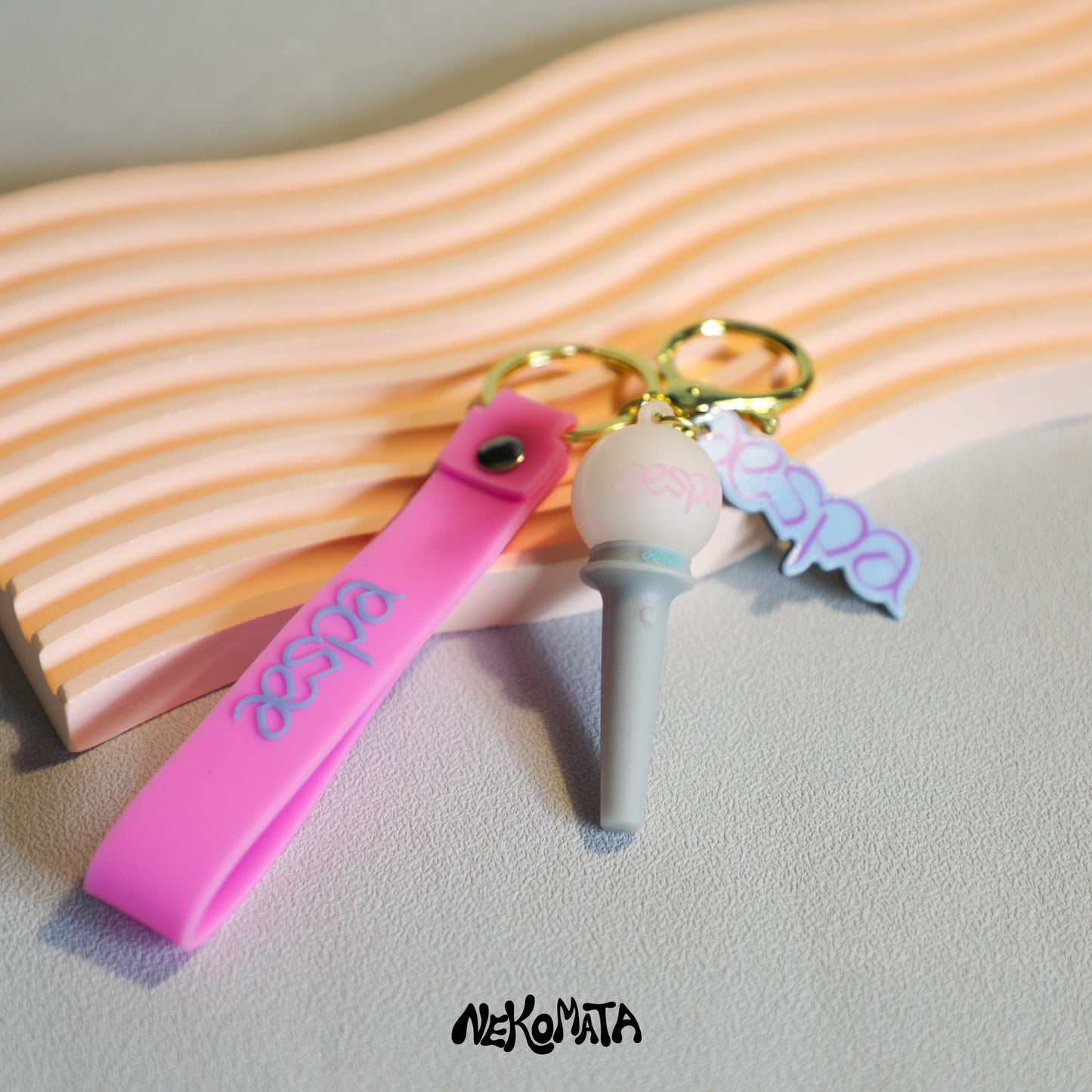 3D AESPA Lightstick Keyring