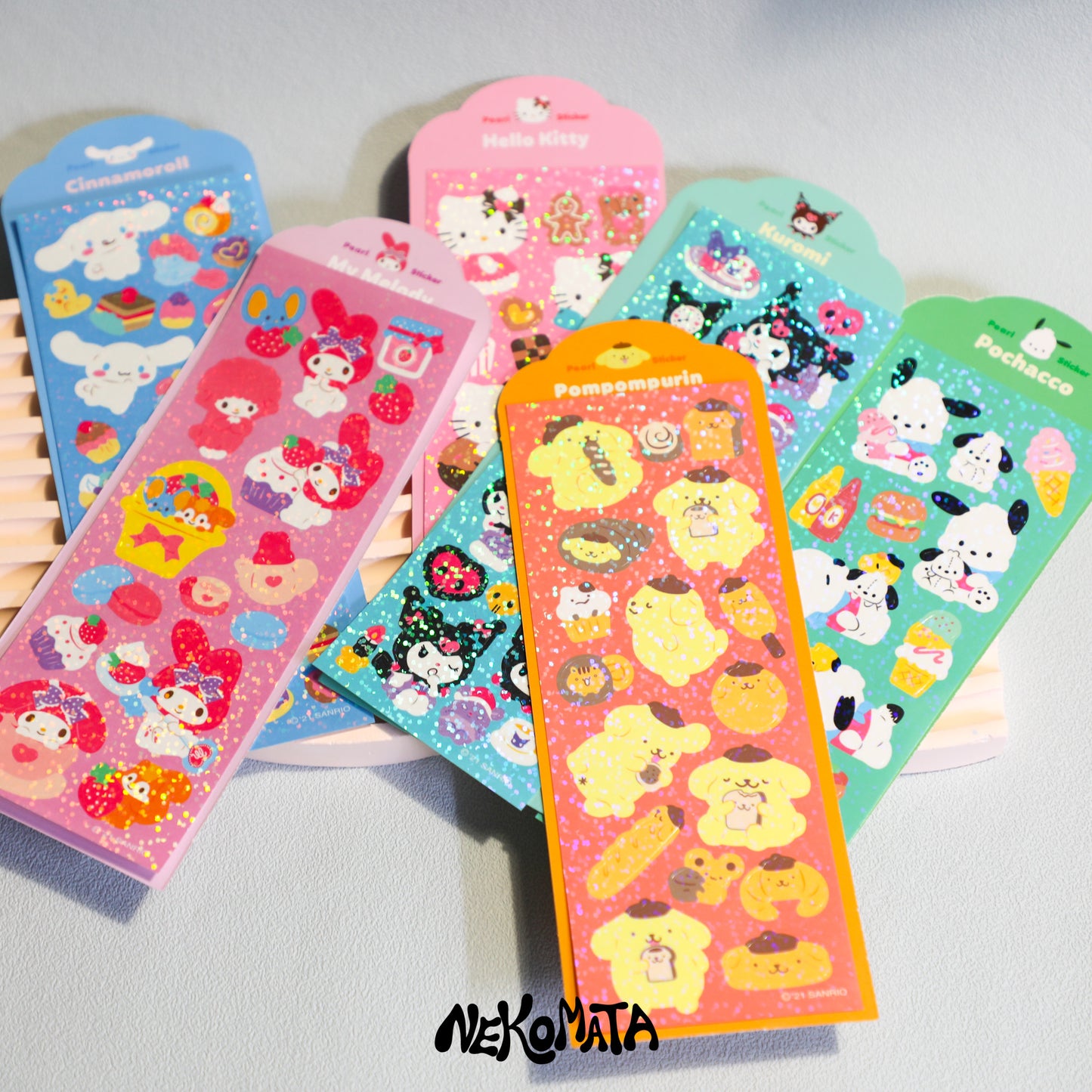 Feuille d’autocollants à paillettes SANRIO