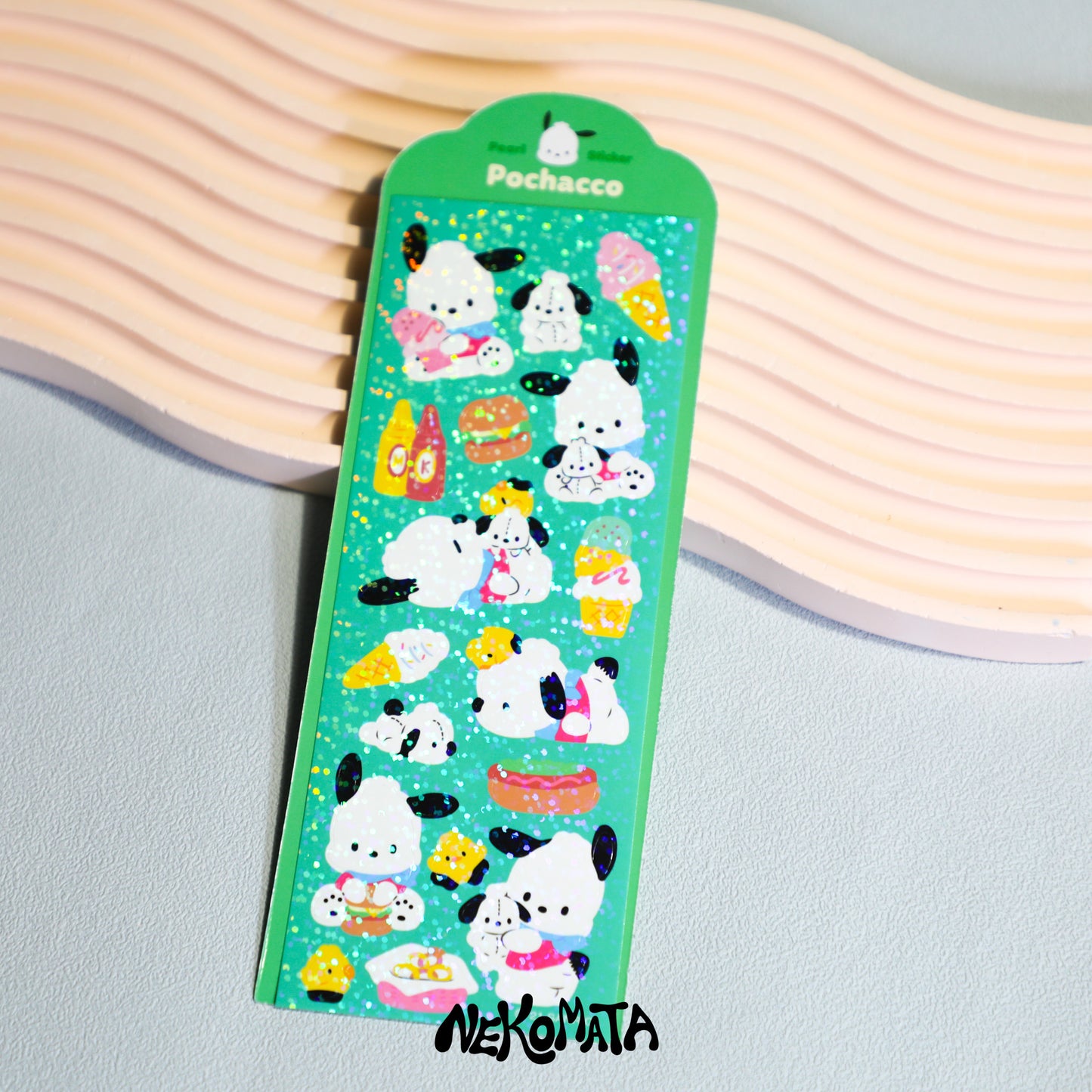 Feuille d’autocollants à paillettes SANRIO