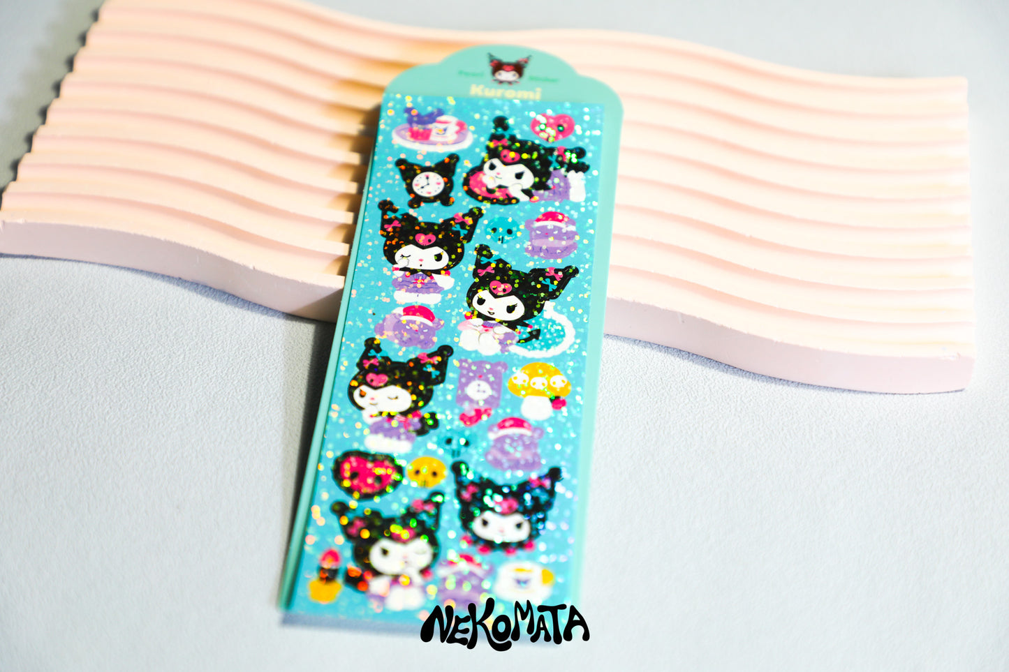 Feuille d’autocollants à paillettes SANRIO