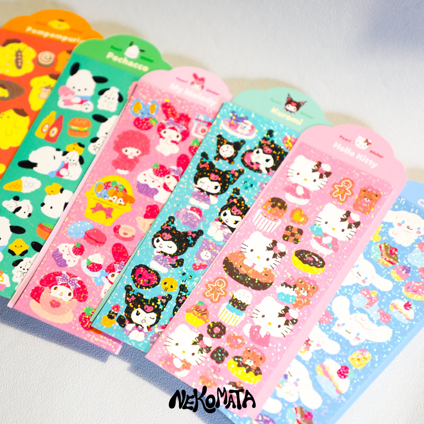 Feuille d’autocollants à paillettes SANRIO