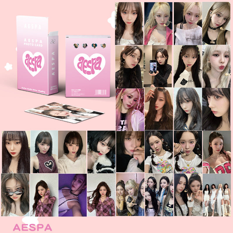 CARTE PHOTO holographique AESPA