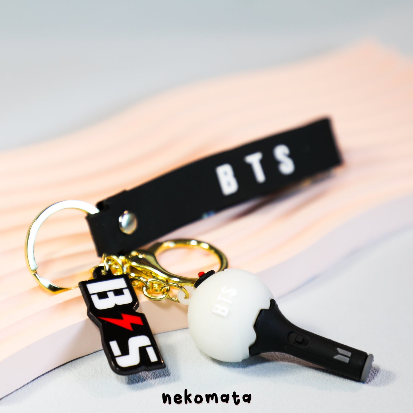 3D BTS Lightstick Keyring