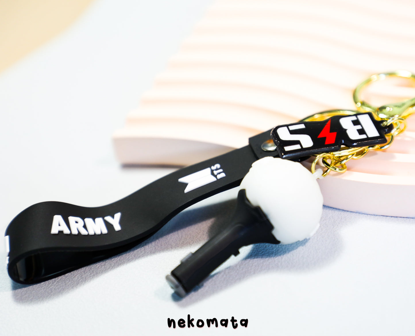 3D BTS Lightstick Keyring