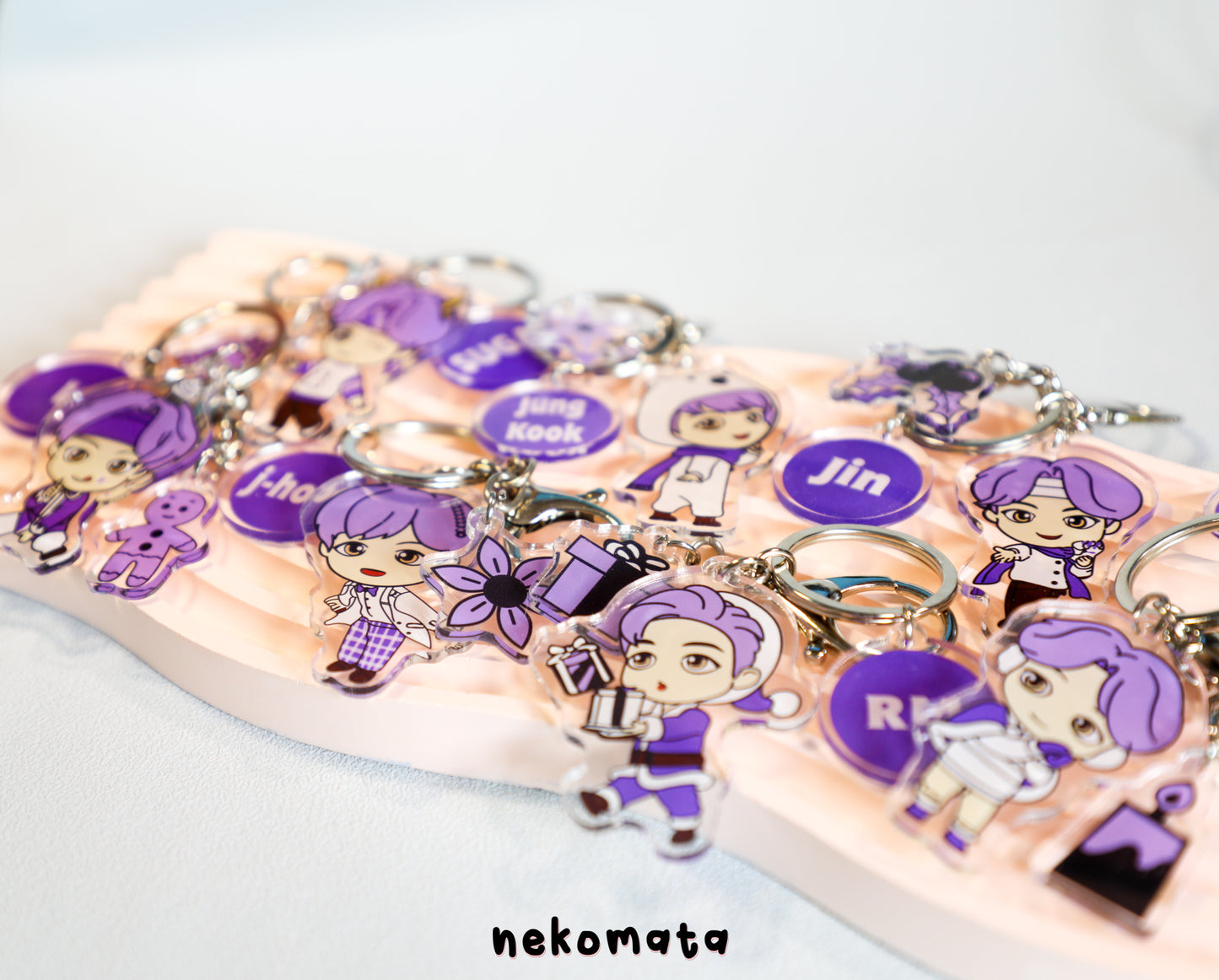 BTS Purple Keyring