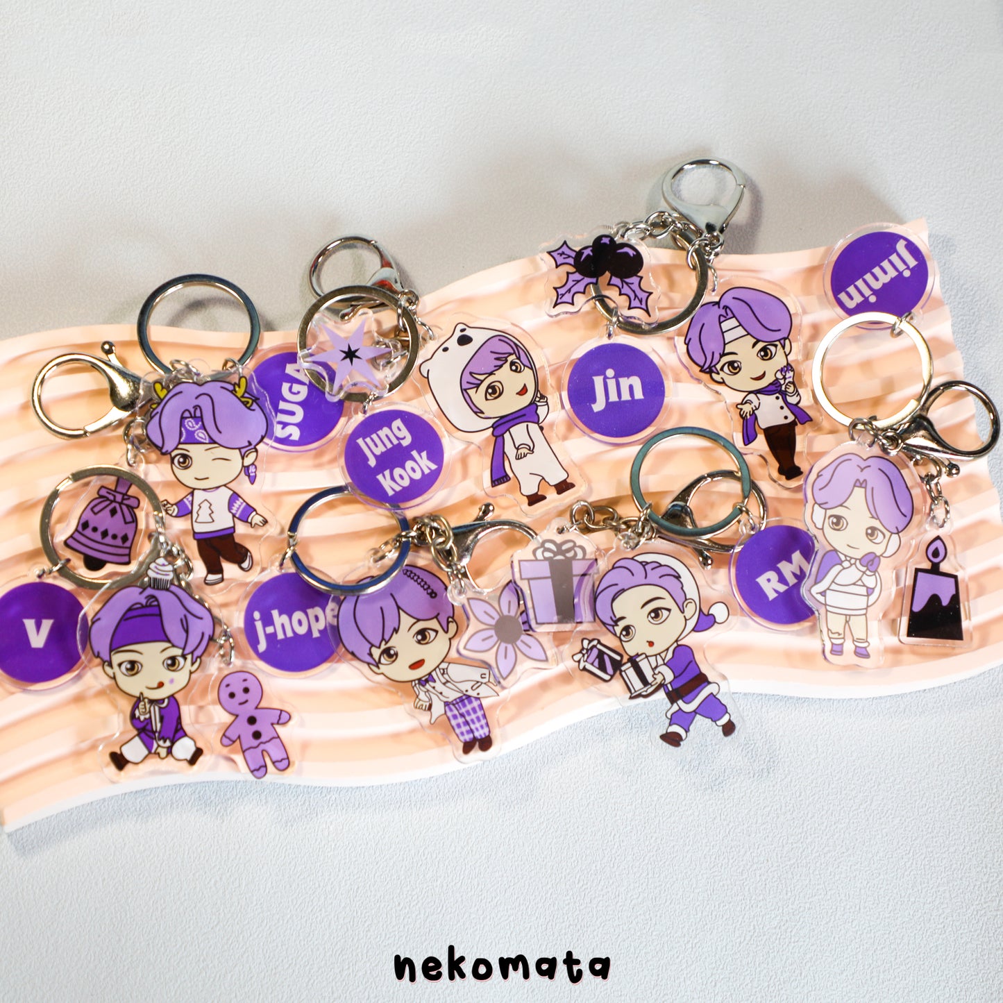 BTS Purple Keyring