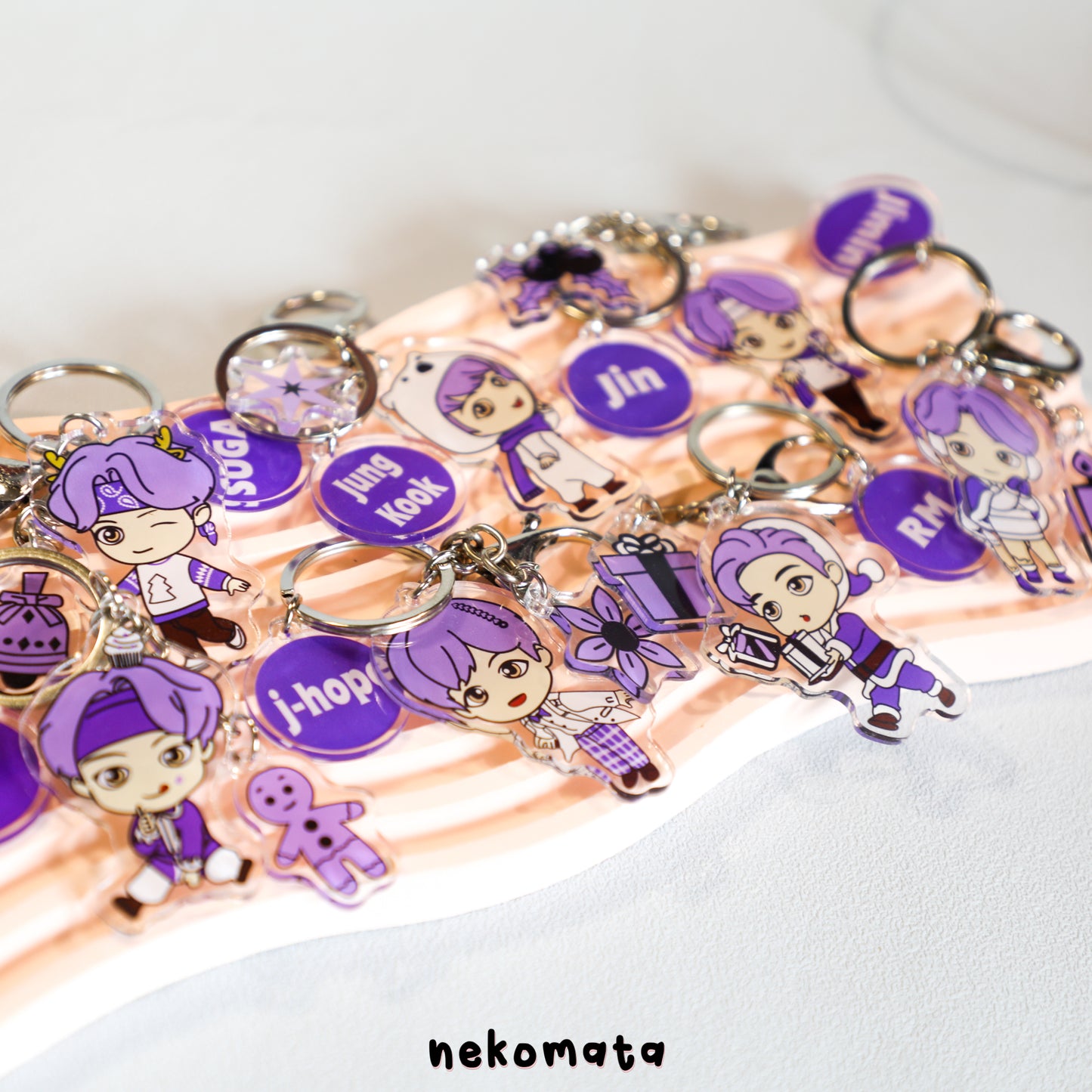 BTS Purple Keyring