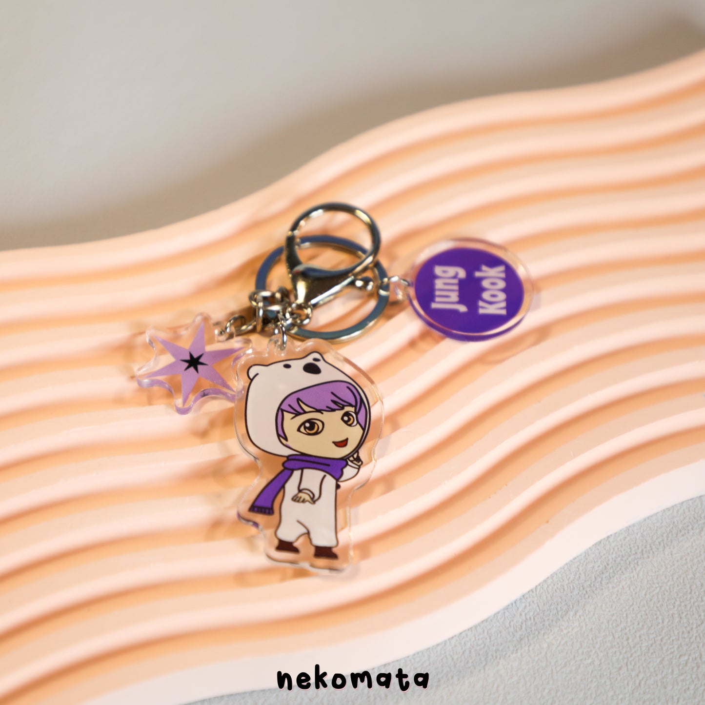 BTS Purple Keyring