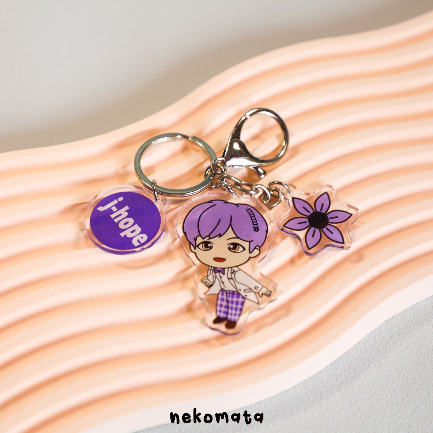 BTS Purple Keyring