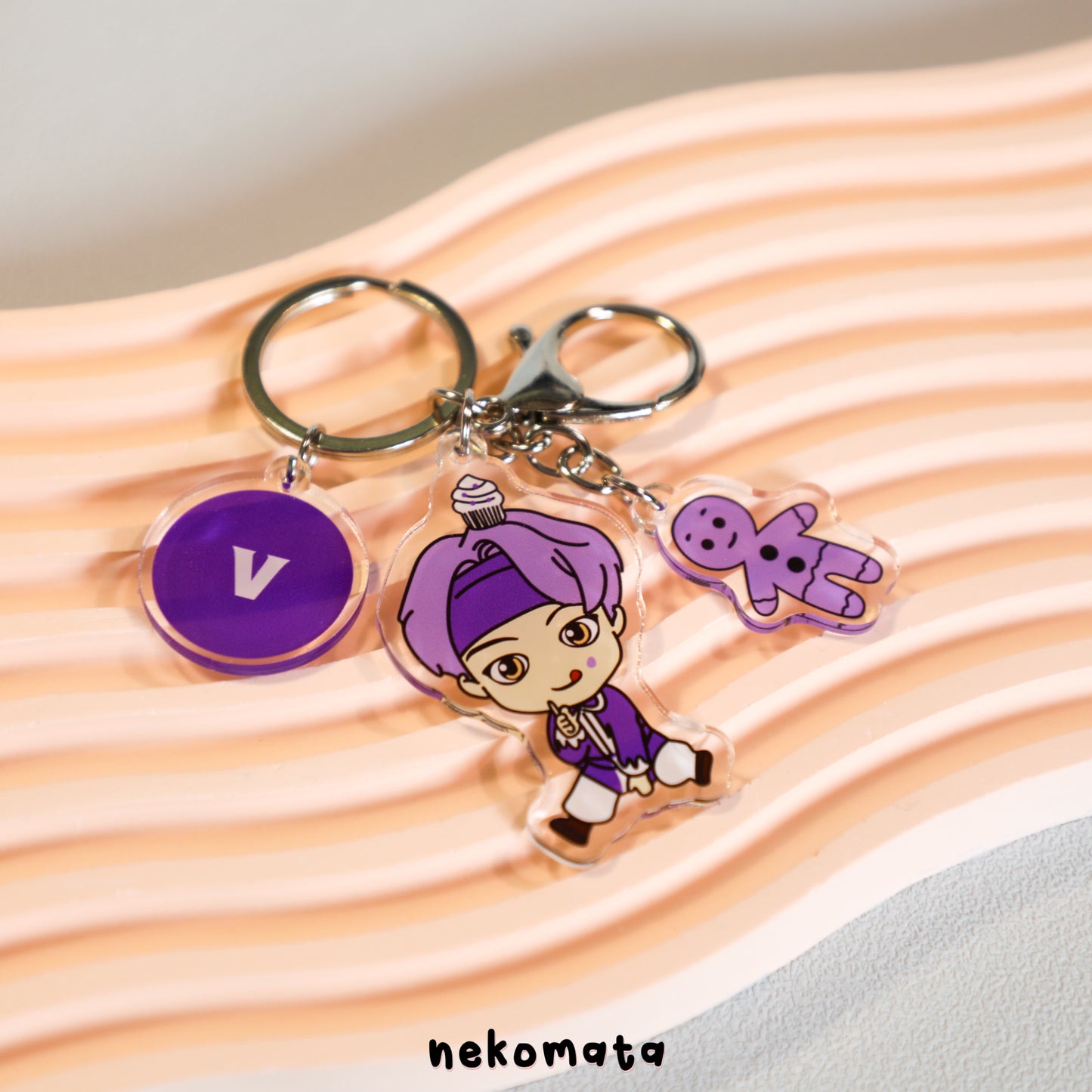 BTS Purple Keyring