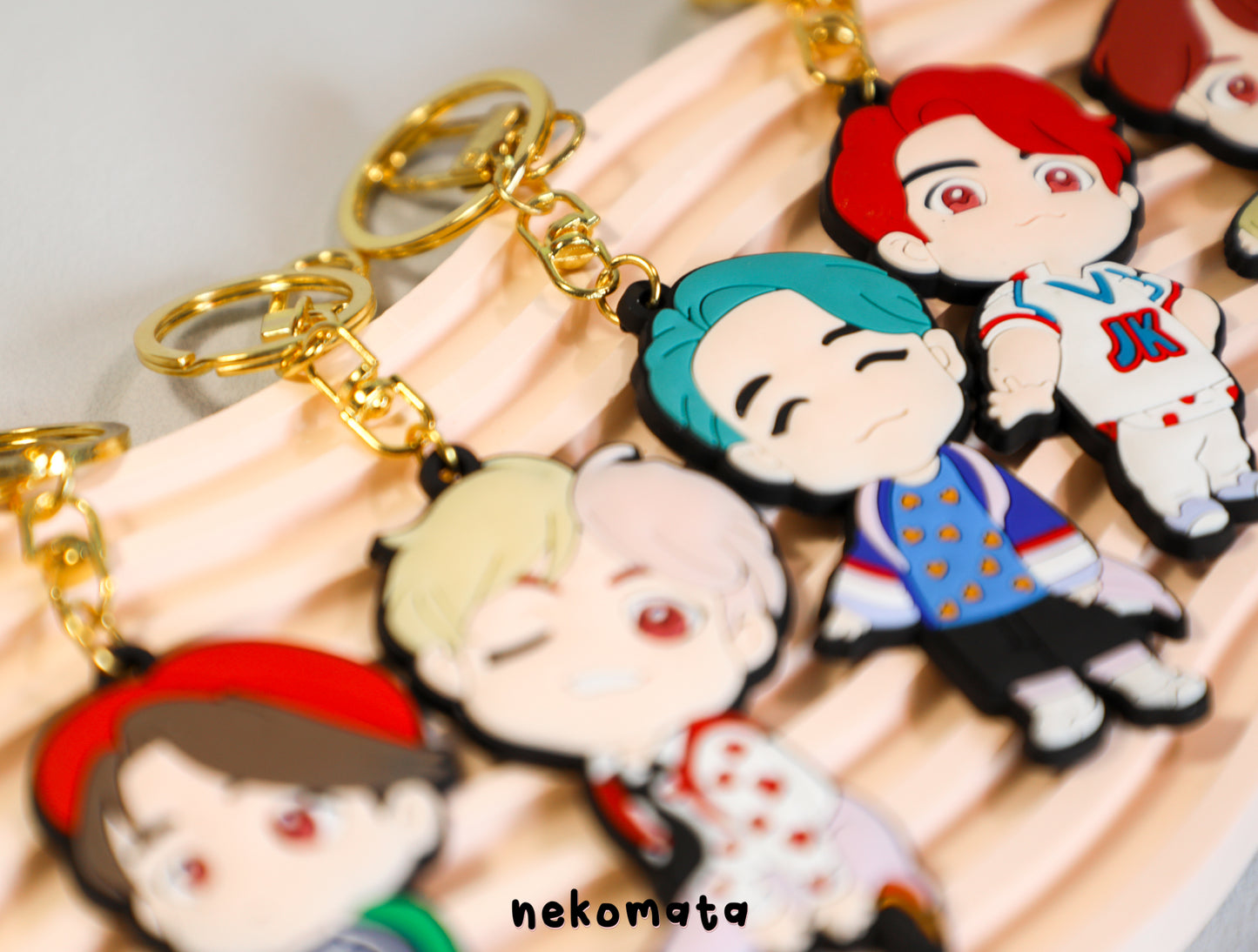 BTS Cartoon Keyring