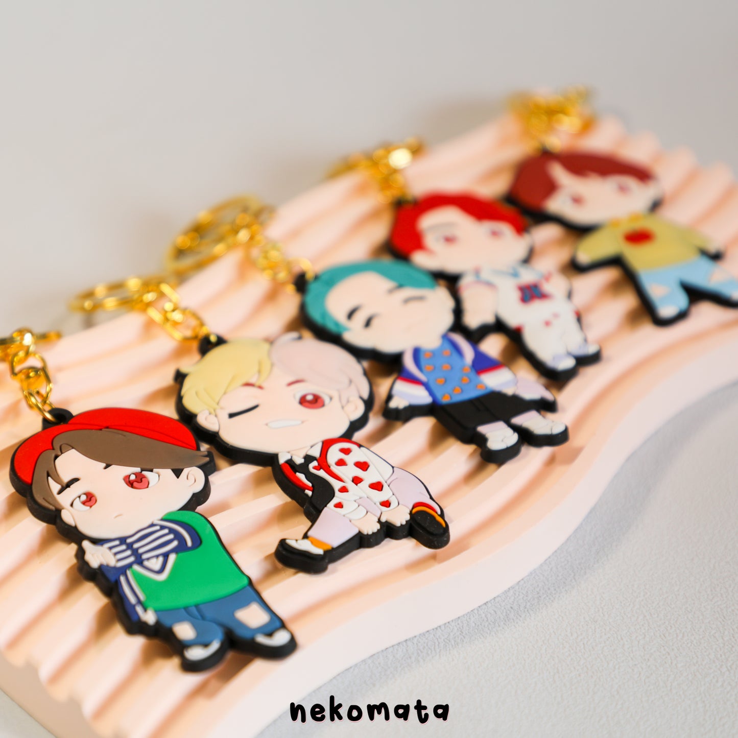 BTS Cartoon Keyring