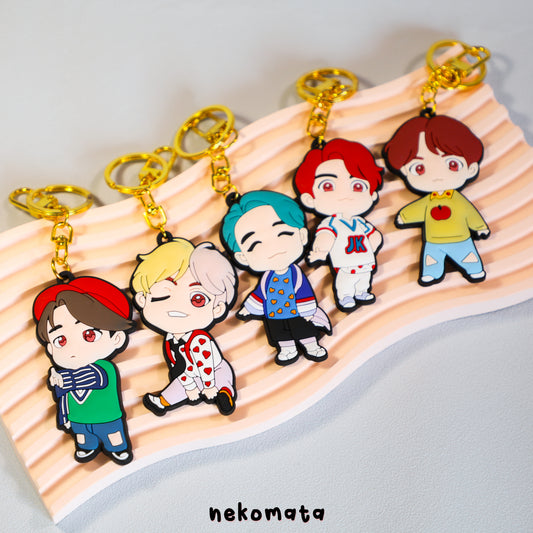 BTS Cartoon Keyring