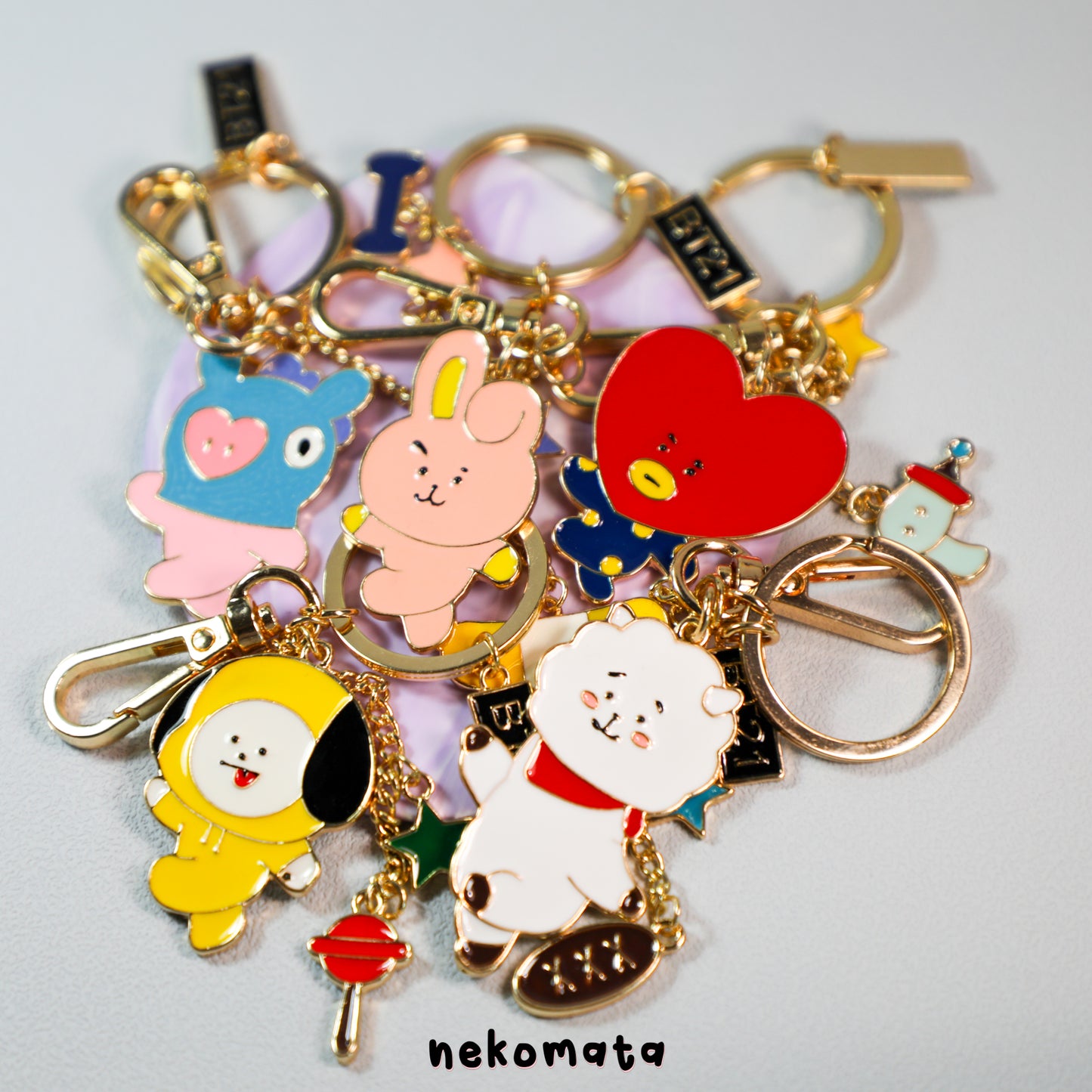 BT21 Metal Keyring