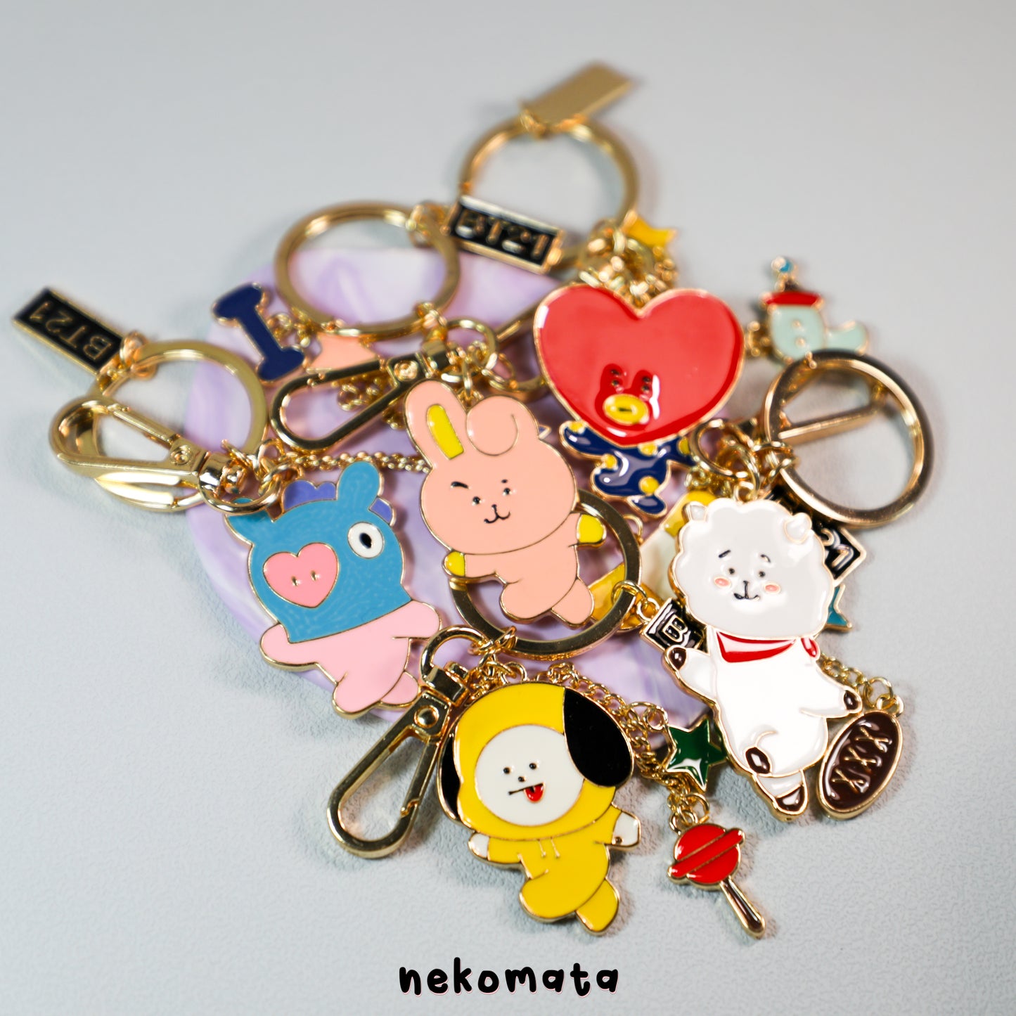 BT21 Metal Keyring