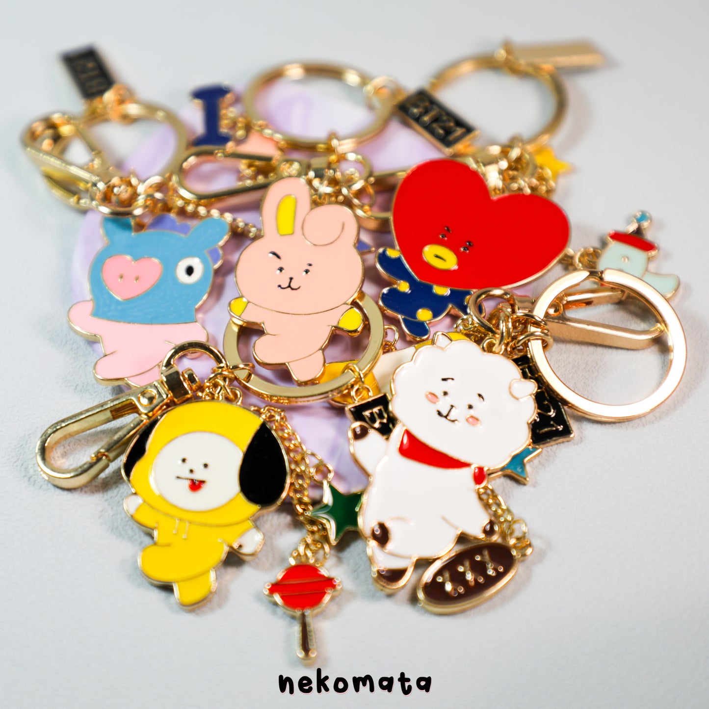 BT21 Metal Keyring