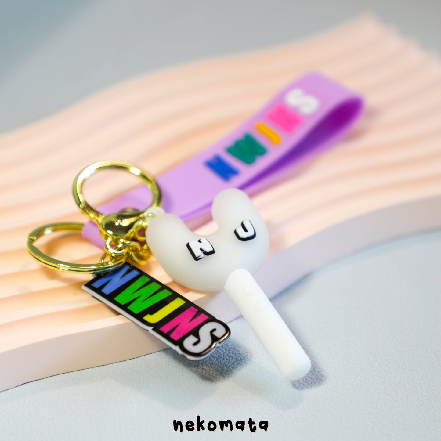 3D NEW JEANS Lightstick Keyring