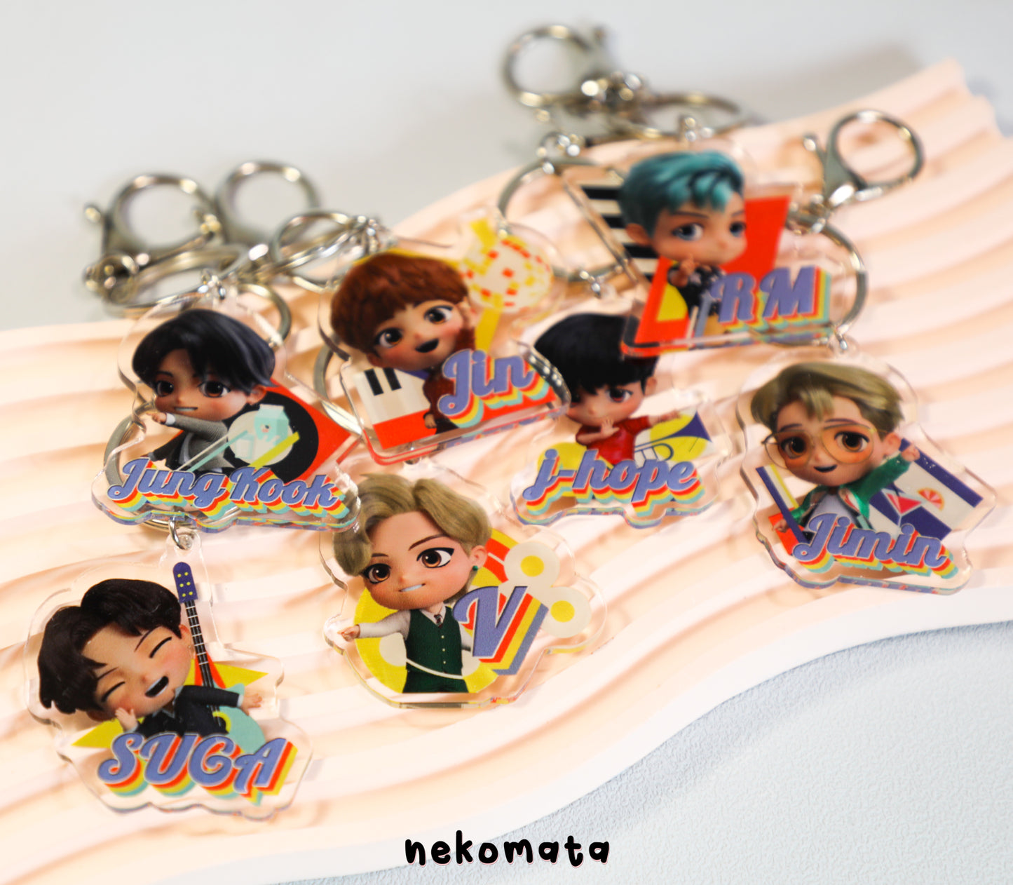 BTS Cartoon Keyring