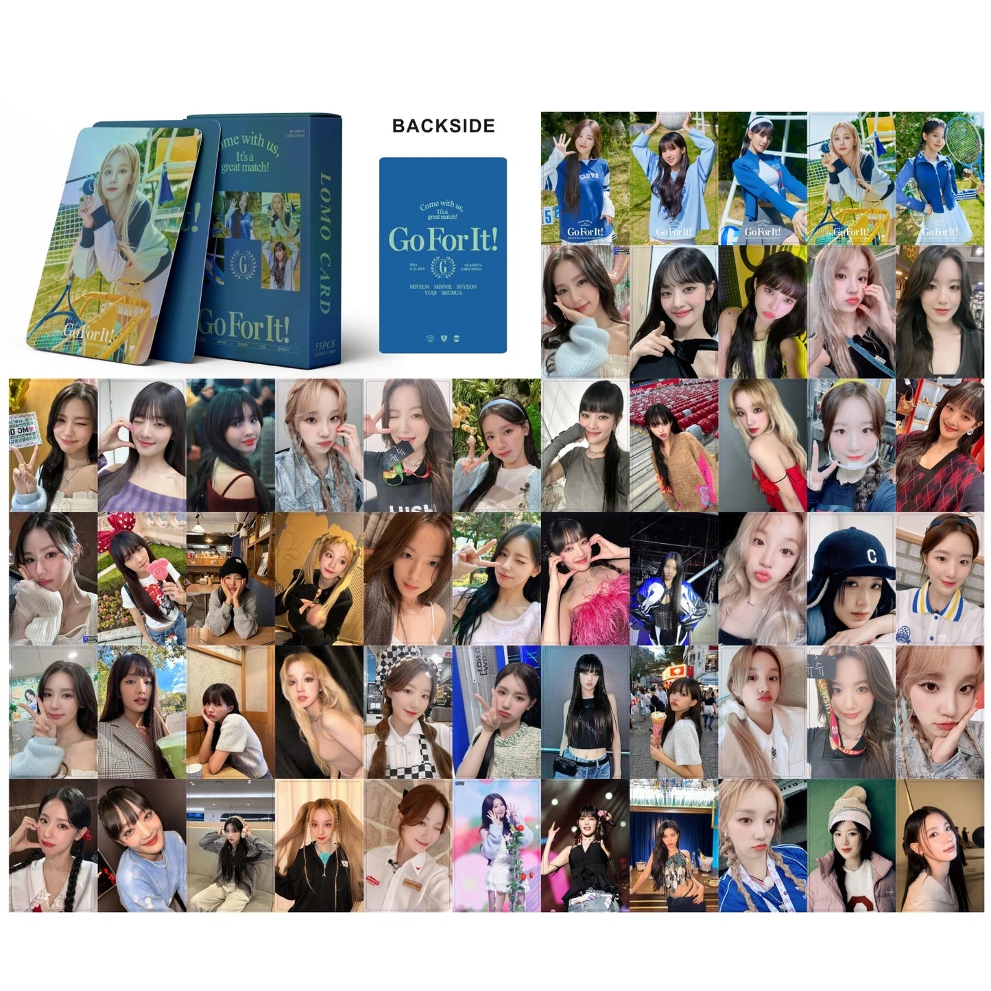 (G)I-DLE 'Season's Greetings 2024' Holographic LOMO CARDS