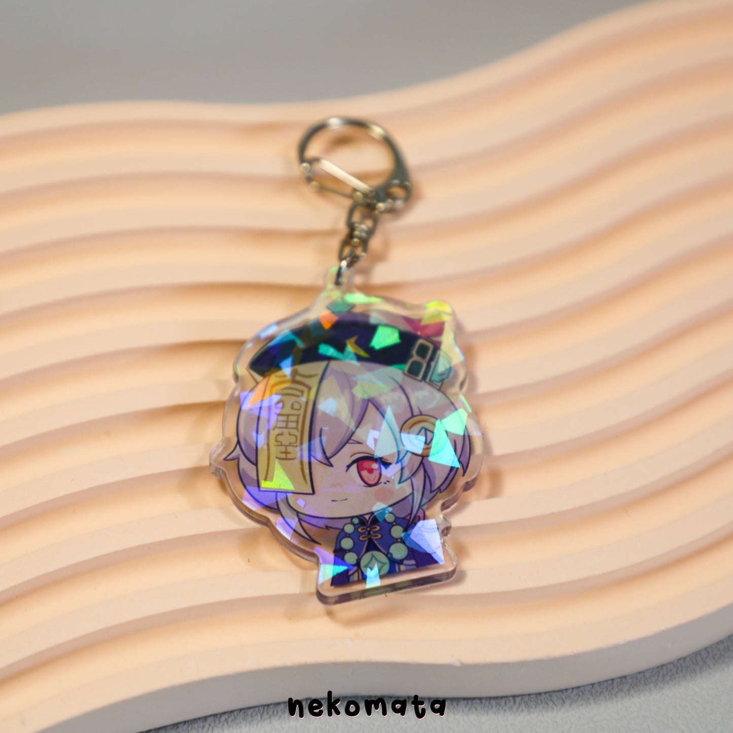 Genshin Impact Holographic Keychain