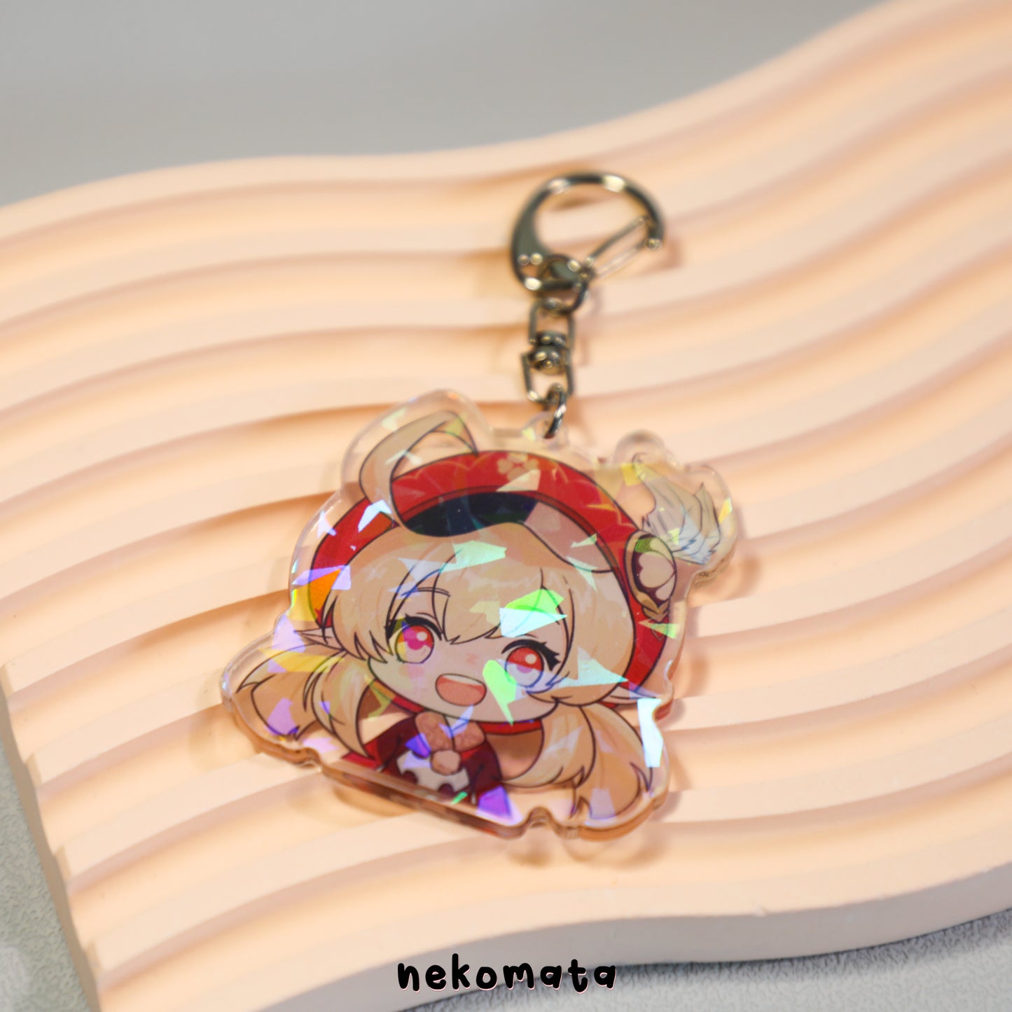 Genshin Impact Holographic Keychain