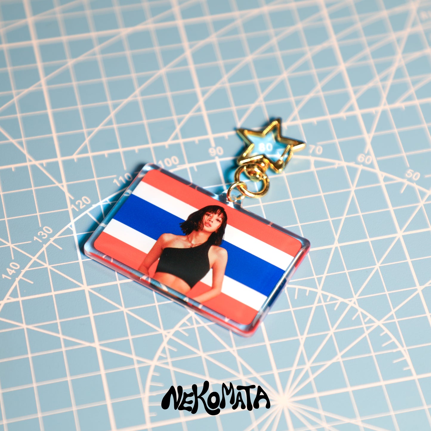 LISA THAILAND FLAG KEYCHAIN