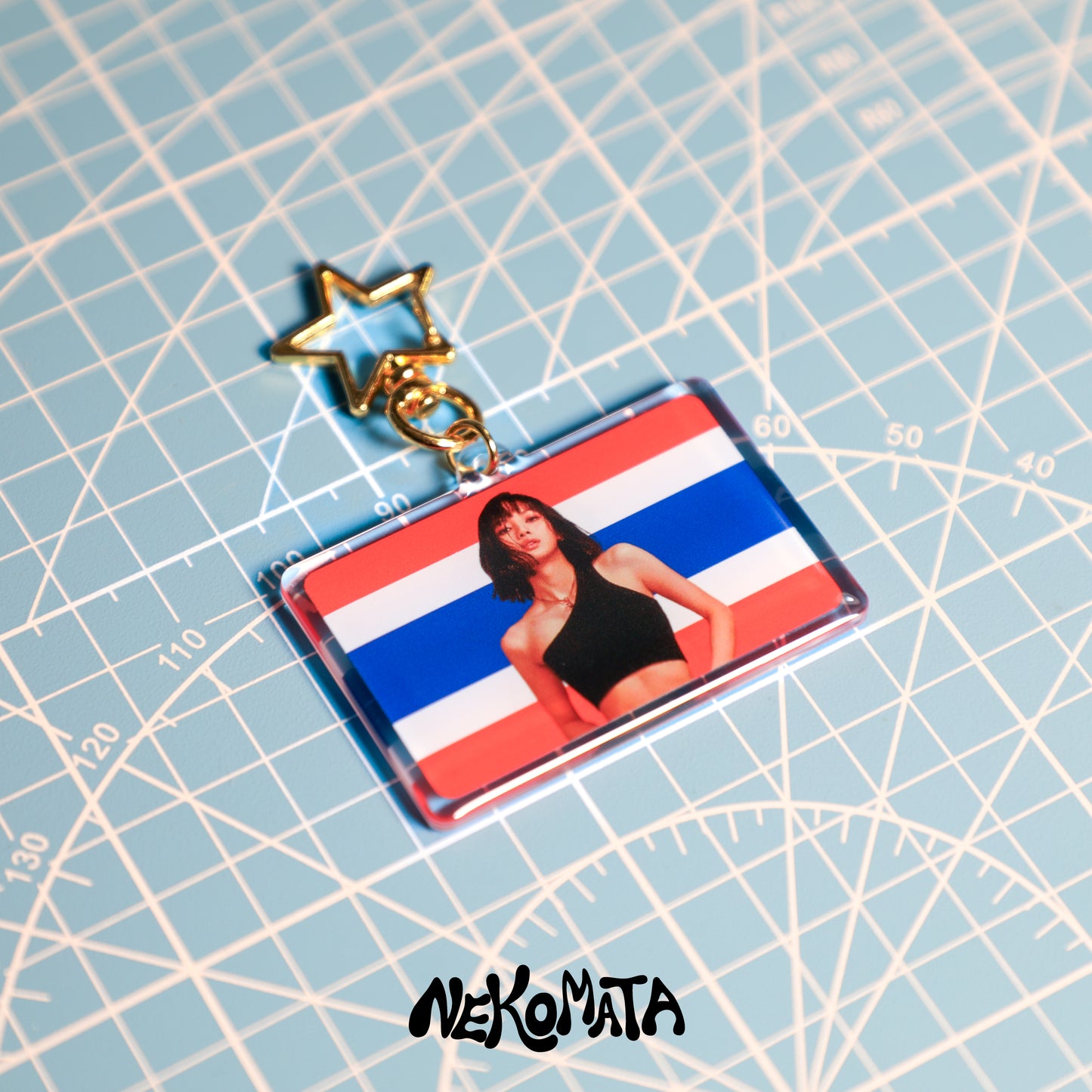 LISA THAILAND FLAG KEYCHAIN