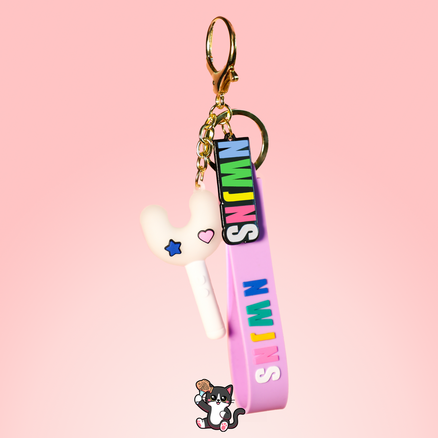 3D NEW JEANS Lightstick Keyring