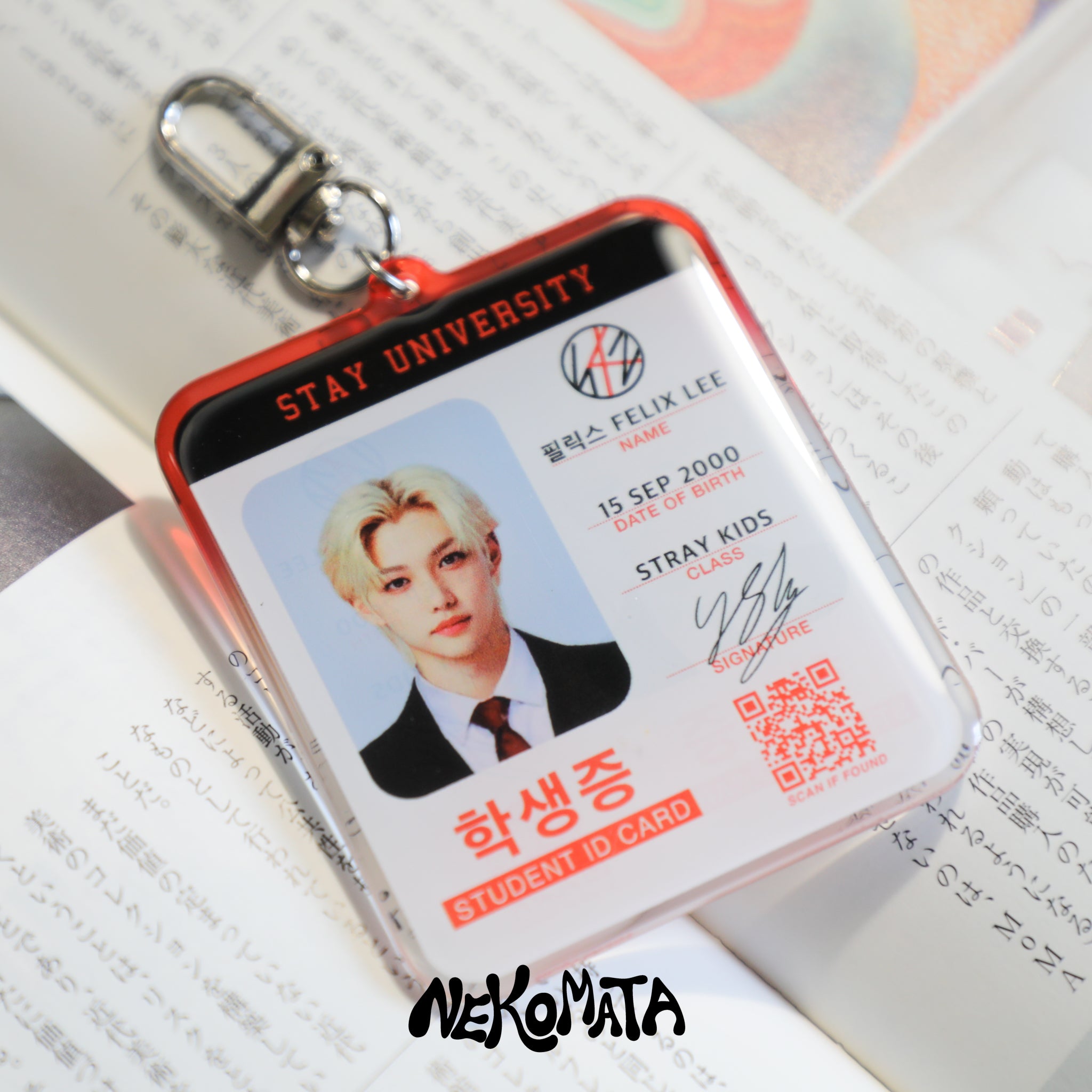 Student Org Key Chain FELIX STUDENT ID KEYCHAIN – Nekomata