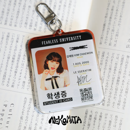 CHAEWON STUDENT ID KEYCHAIN