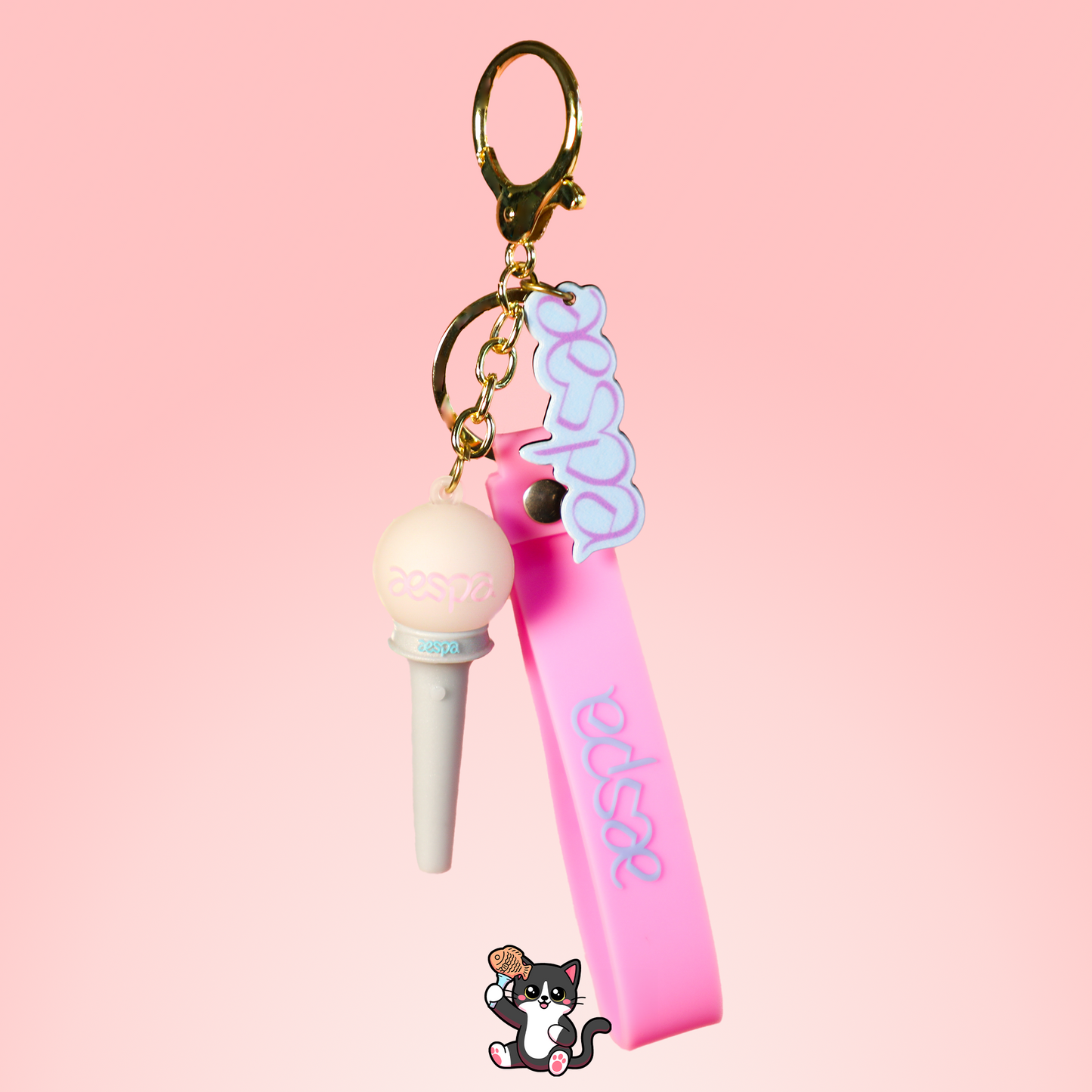 3D AESPA Lightstick Keyring