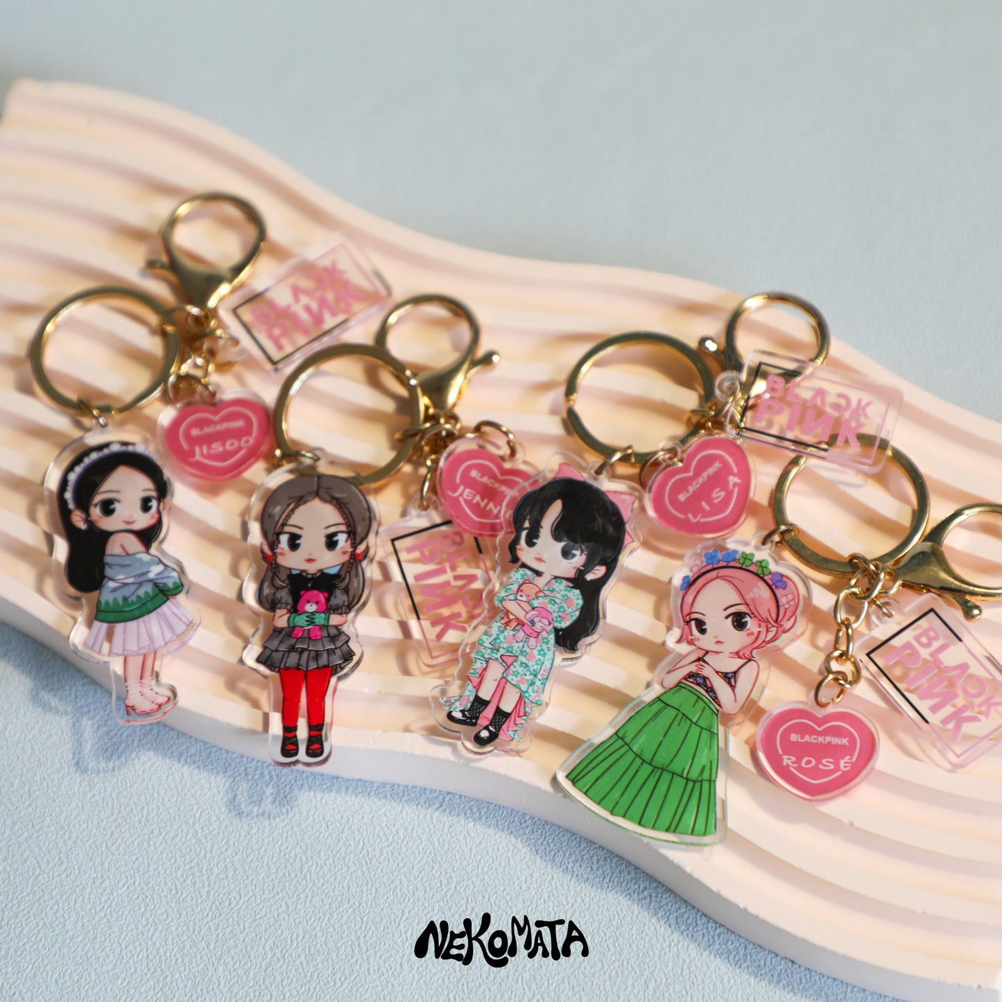 BLACKPINK Cartoon Keyring